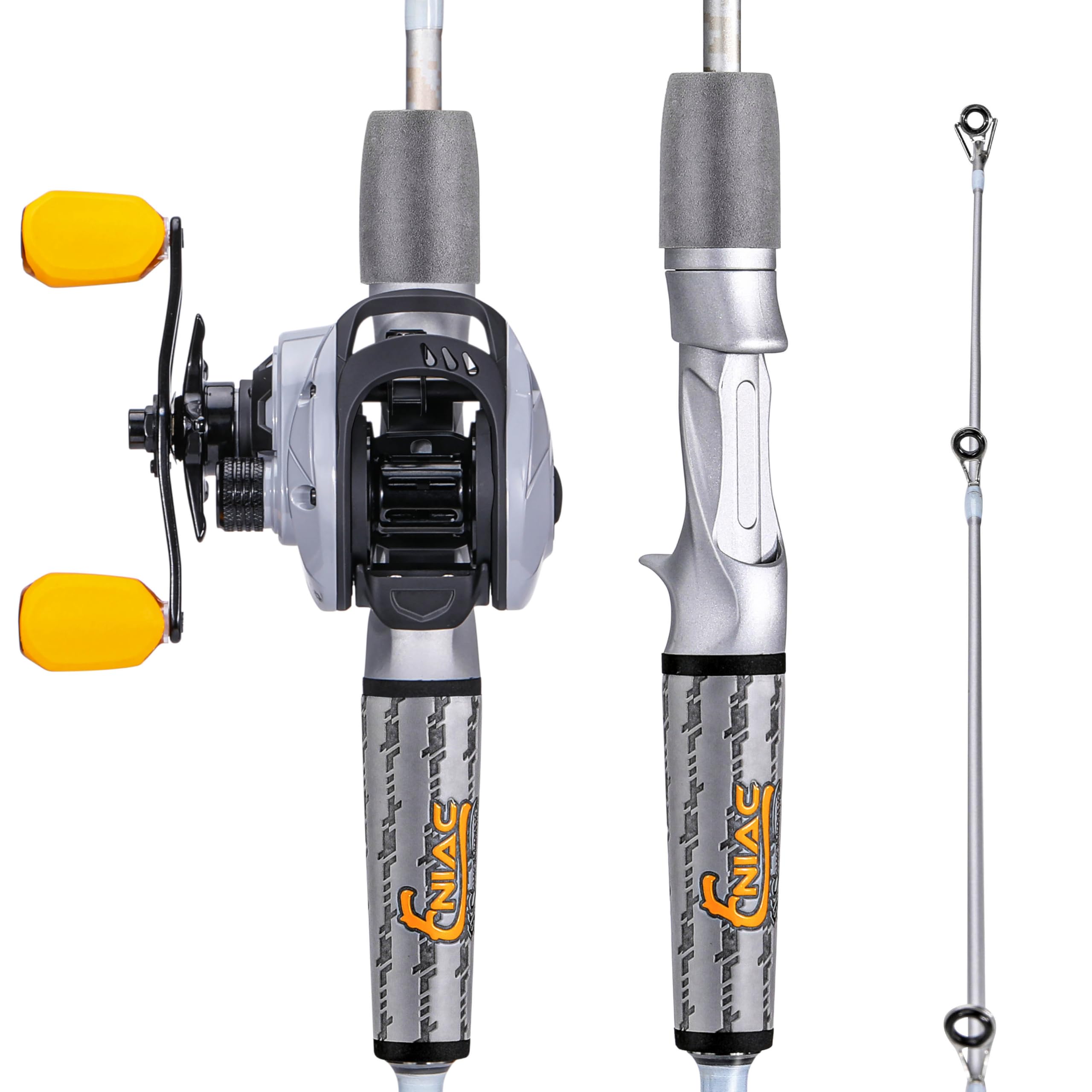 Sougayilang Spinning& Casting Combo canna da pesca con grafite 2Pc Blanks mulinello da pesca per la pesca della spigola