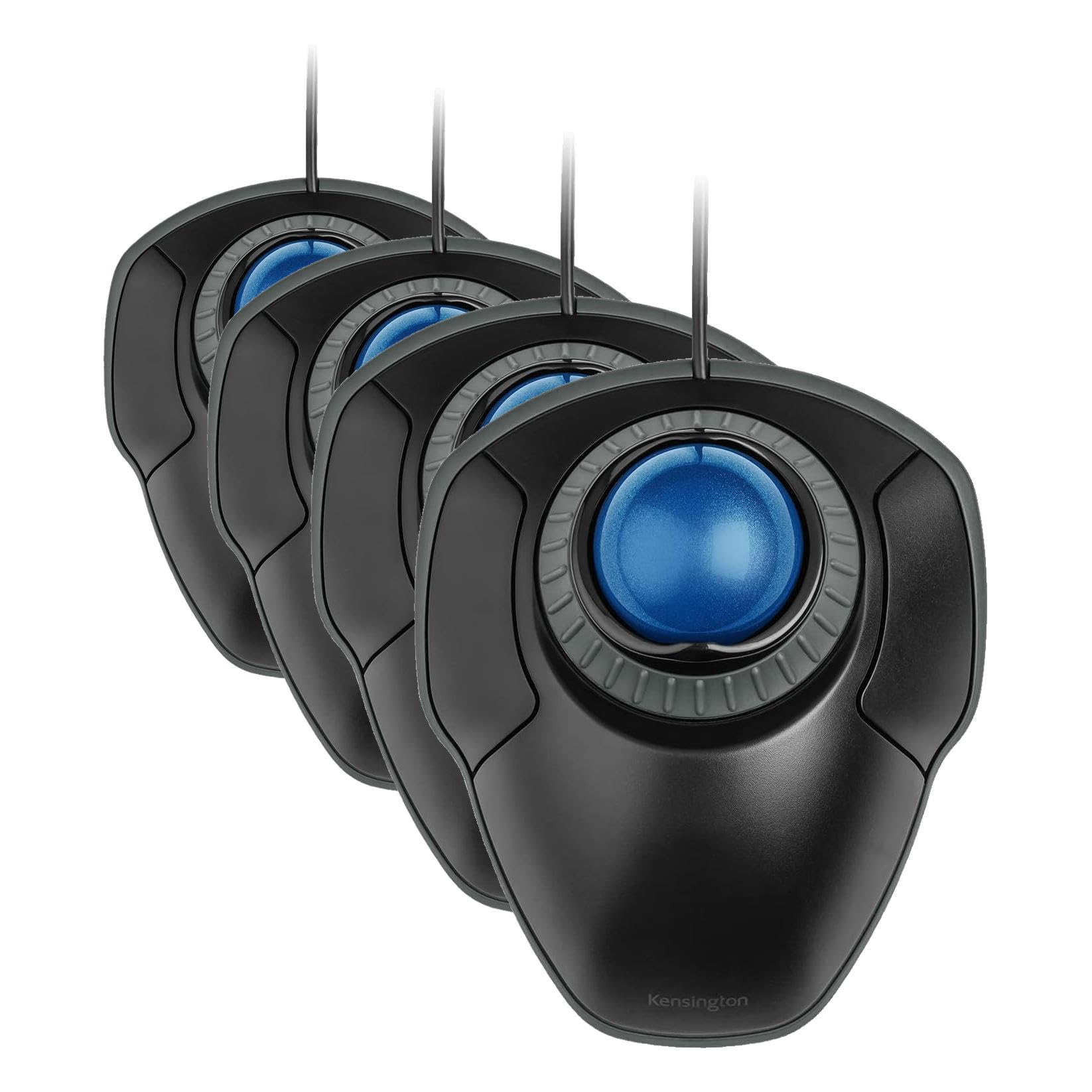 Kensington Orbit Trackball Mouse with Scroll Ring (K72337US), 4 1/2X5 1/2X2 (Pack of 4)