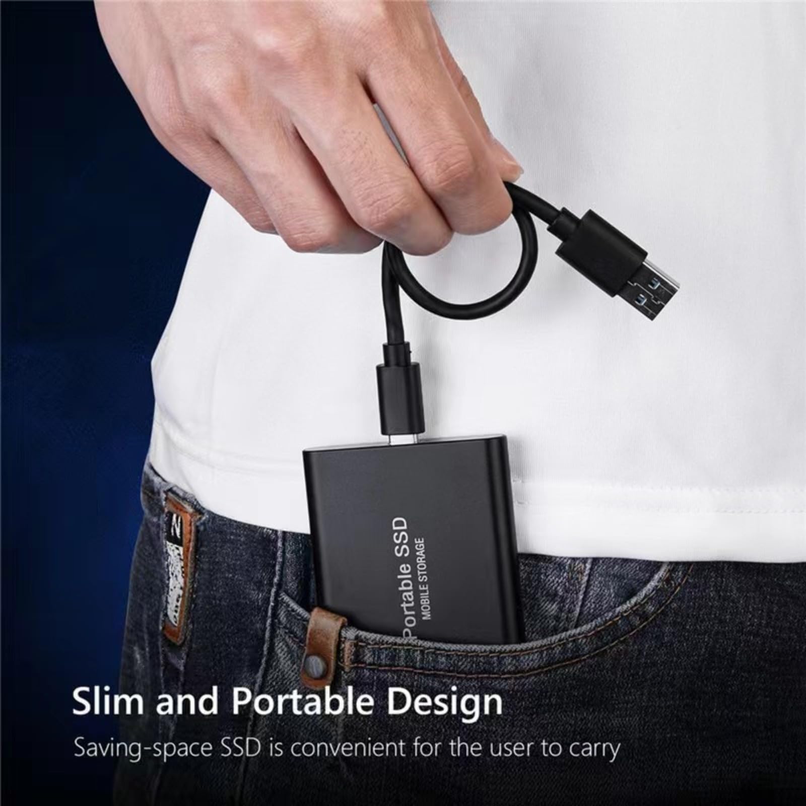 Disco duro externo portátil de alta capacidad y alta velocidad, ultradelgado y a prueba de golpes, disco duro USB 3.0 de transferencia de datos de alta velocidad, disco duro externo de gran capacidad