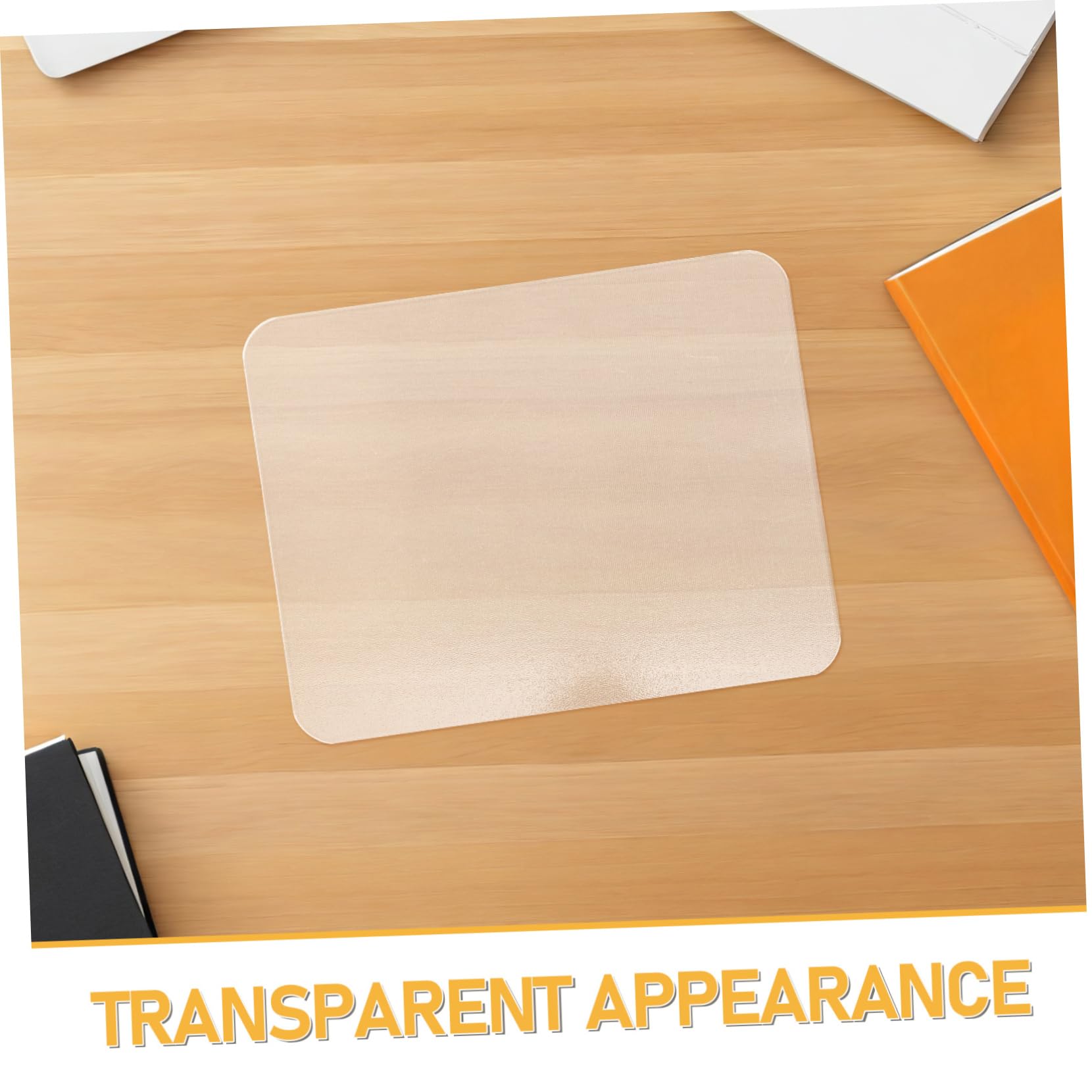 Uonlytech 2 pièces Tapis de Souris Verre Transparent Lot de Surface Lisse et pour Bureau et Gaming Facile à Entretenir pour Ordinateur Portable et PC