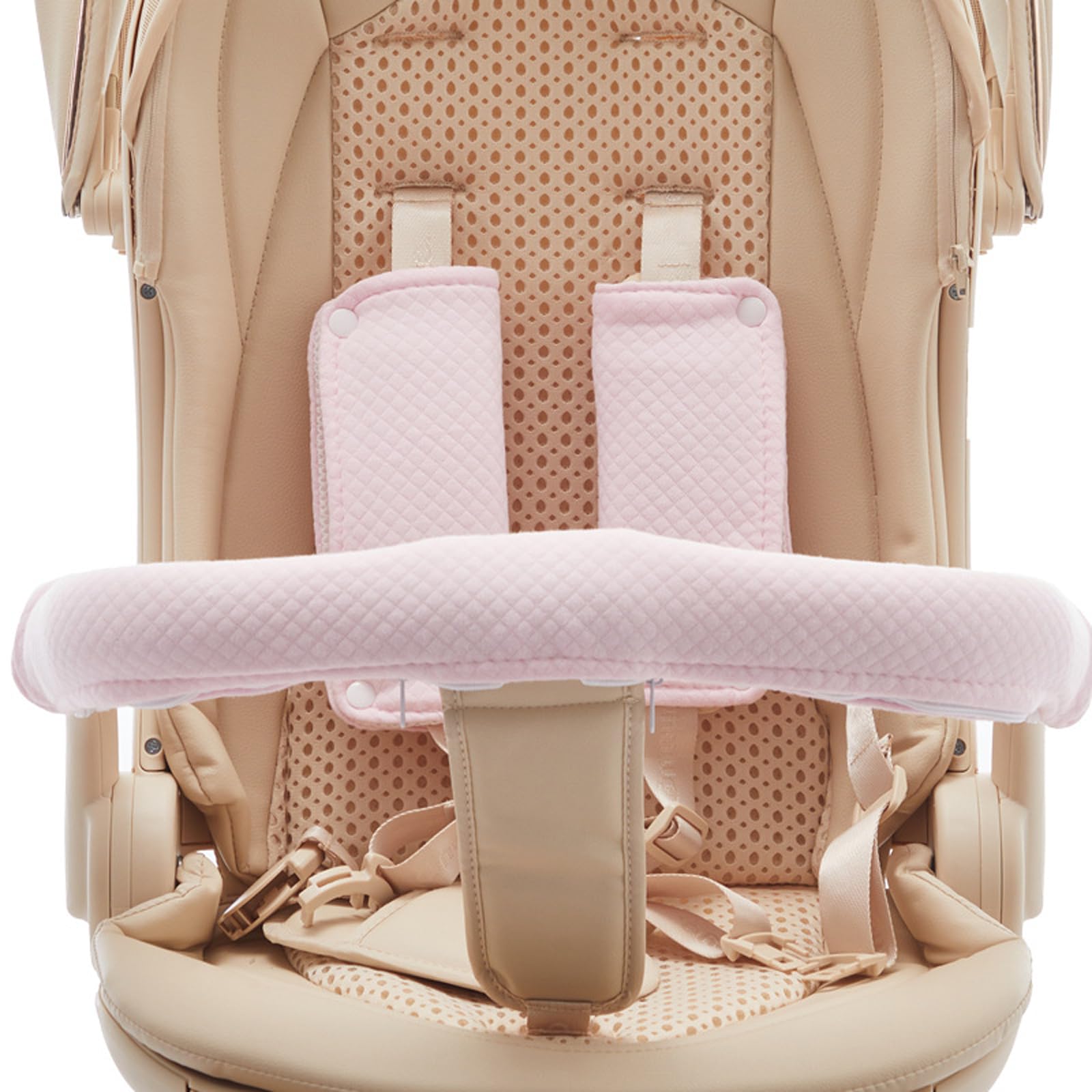Almohadillas de hombro y entrepierna para cochecitos de bebé, suaves y cómodas, correas para bebés, fáciles de limpiar, para protección de la piel del bebé, equipo para recién nacidos