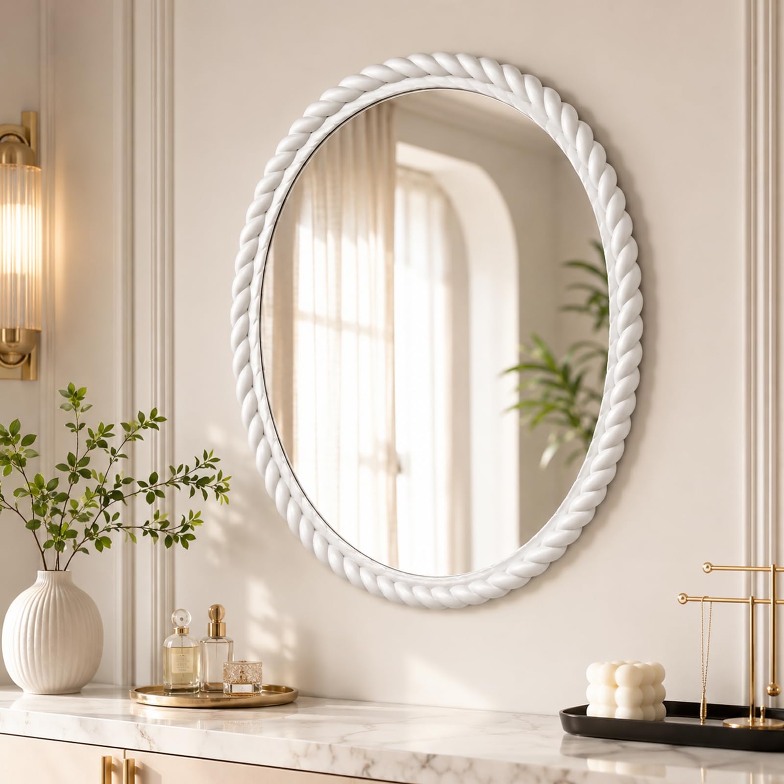Modanature Flessibili E Rifiniture Per Casa Specchi Pareti W 0.8cm, L 7m | PVC cornici per pareti Strisce Flessibili in PVC per Porte Modana camini specchio mobili cucina casa impermeabile Protezione