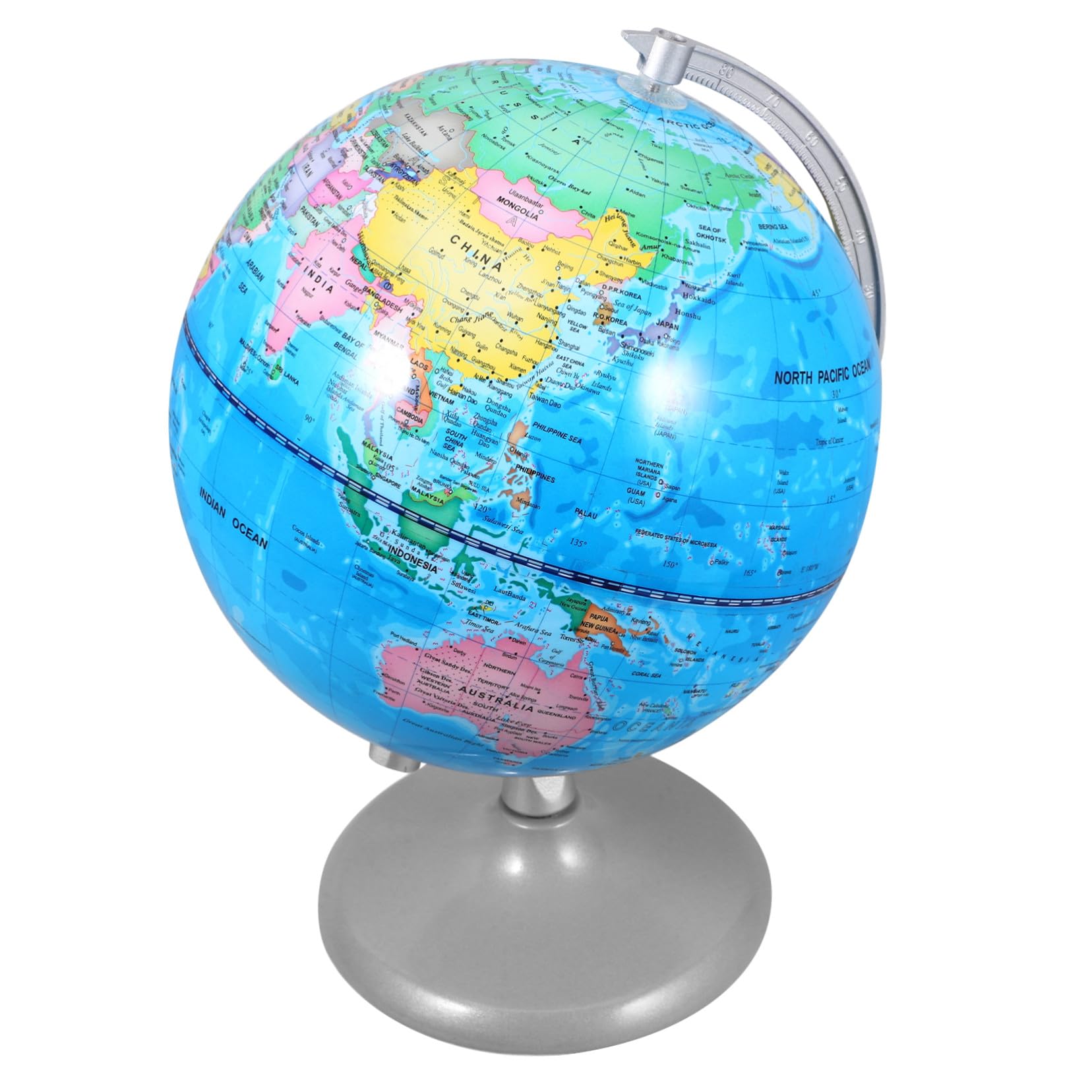 Globo Didattico da Tavolo 20cm in Ferro per Bambini Studenti