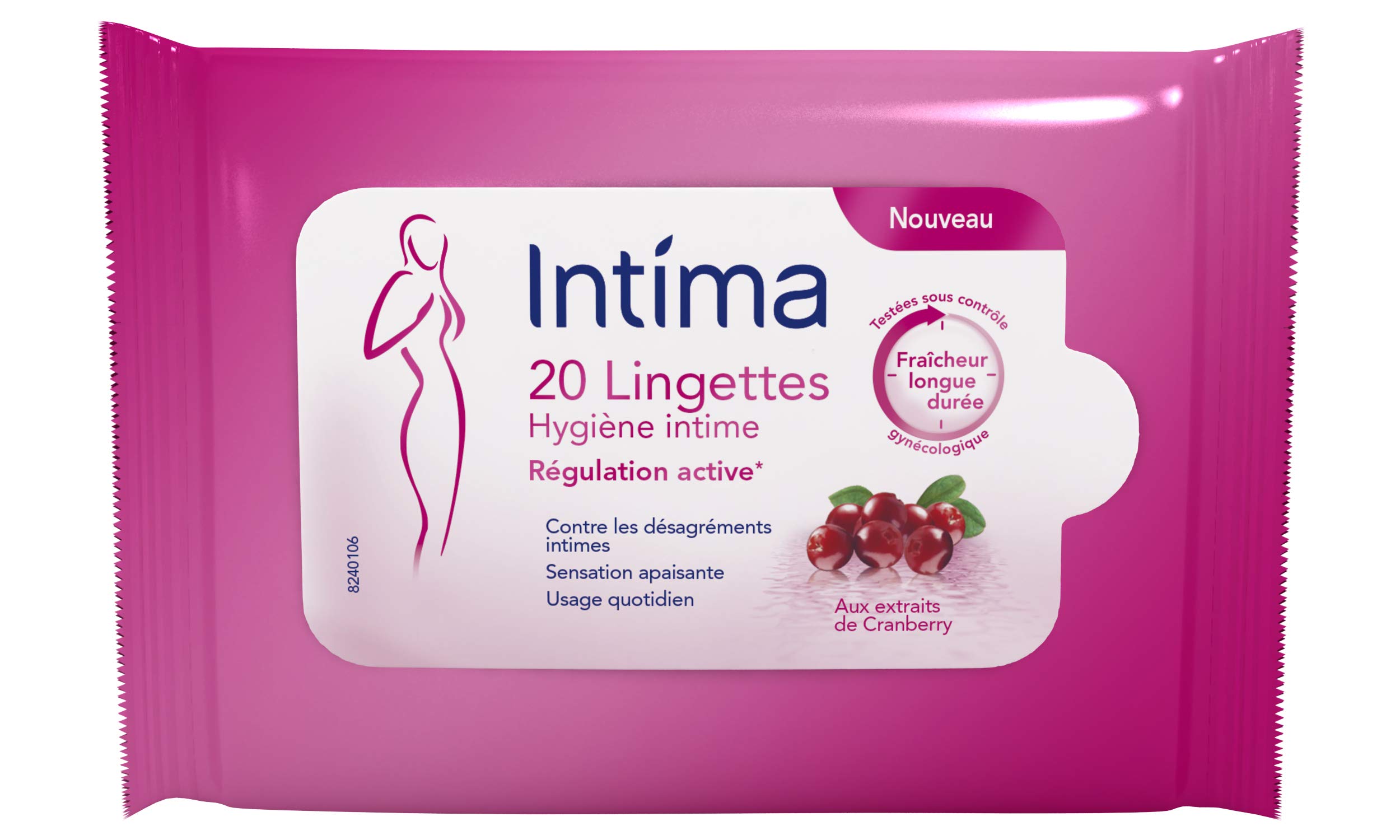 Intima Active Regulation Cleaning Wipes (Pack of 20)