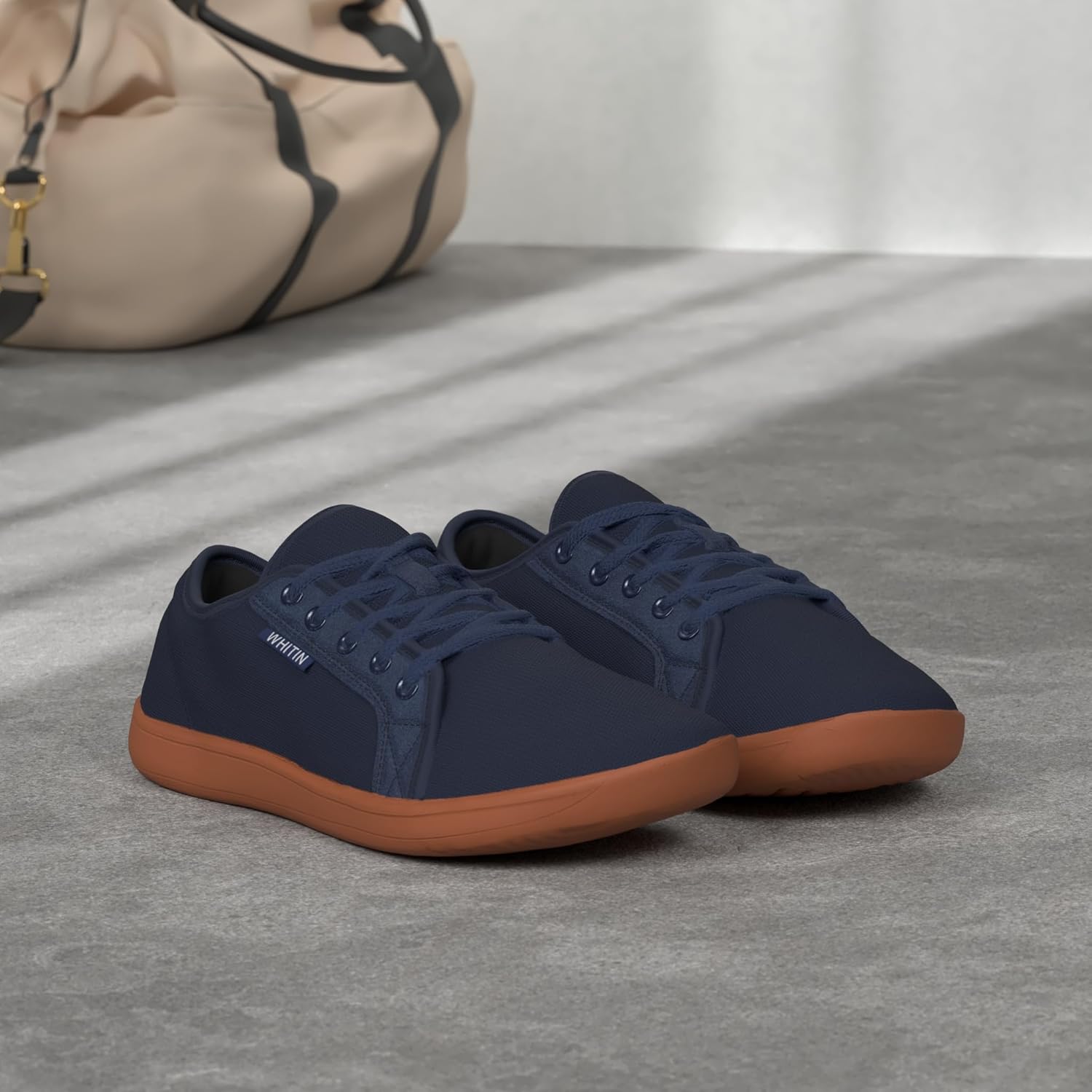 WHITIN Men's Wide Minimalist Barefoot Sneakers | Zero Drop Sole | Optimal Relaxation - Image 3