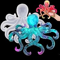 Vista 1 de Large Octopus Resin Molds, Silicone Ornament Mold for Epoxy Casting, Animals Display Mould for DIY Resin Crafts, Wall Hanging Home Decor Halloween