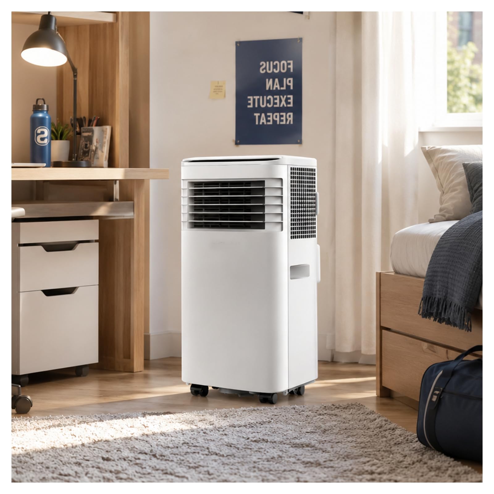 Mini portable air conditioner, suitable for tents and camper vans.