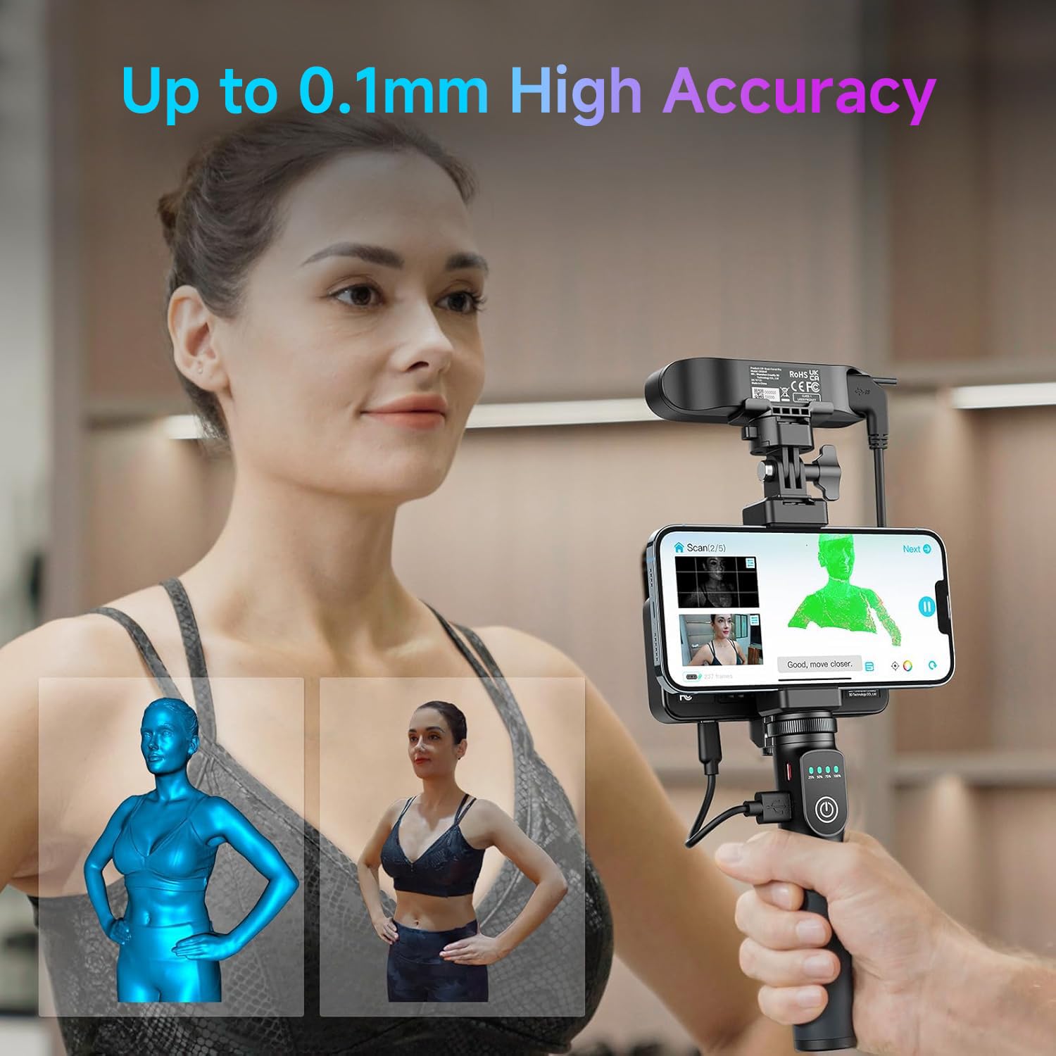 Amazon | Creality CR-Scan Ferret Pro 3Dスキャナー、24ビット