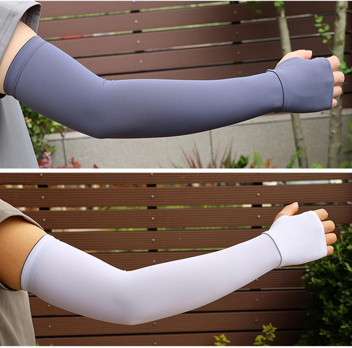 サンスリーブ - 汗をかいてもサラッとドライ、運動後の汗冷えを防ぐ吸汗速乾アームカバー – MISSION JAPAN Generic スポーツスリーブ ユニセックス クール アイス スリーブ 日焼け防止ライン サイクリング アウトドア スポーツ ゴル