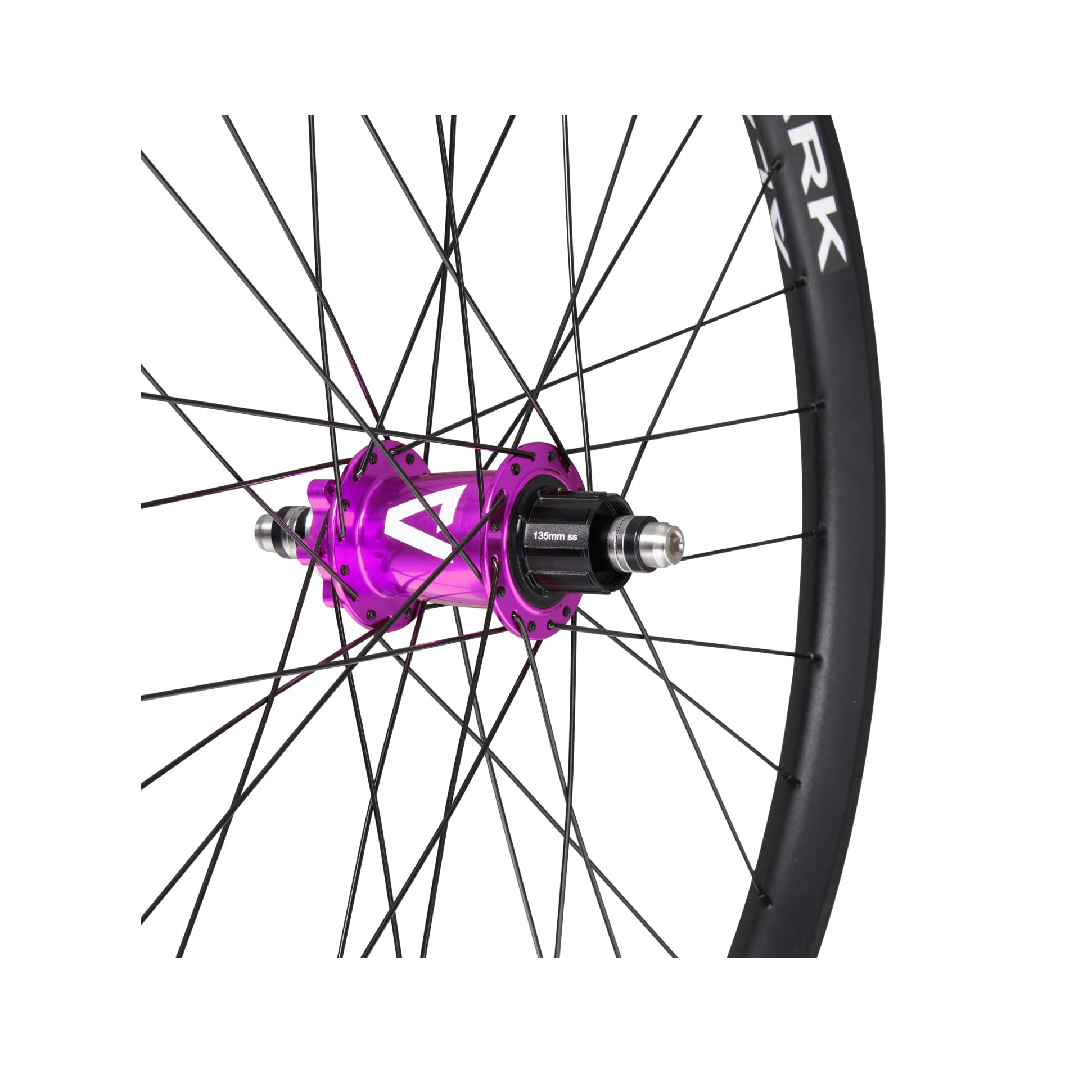 Dirt Jump Bike Wheel D30 26" Double Wall Alloy 6-Bolts Disc Brake Mount - Purple Rear