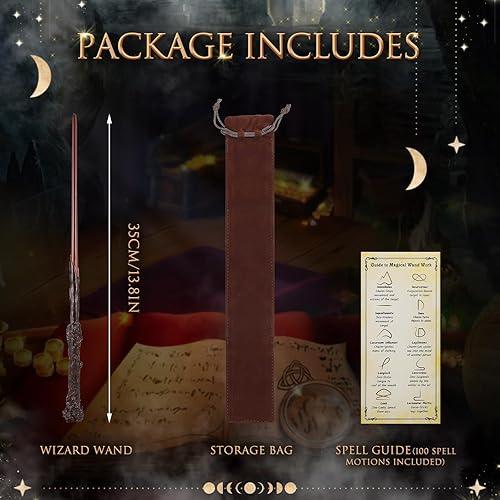 Miniatura 3 de Varita de mago, varita mágica de hechicero para niños, accesorios de disfraz de fiesta de cosplay, baúl