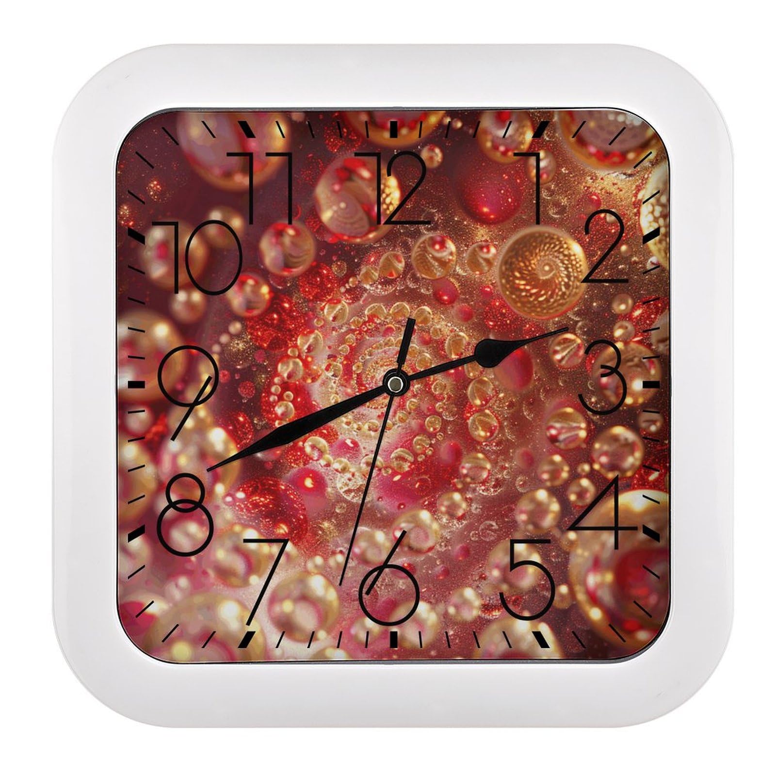 Horloge murale cuisine et salon au design spirale dorée rétro pour sublimer votre quotidien