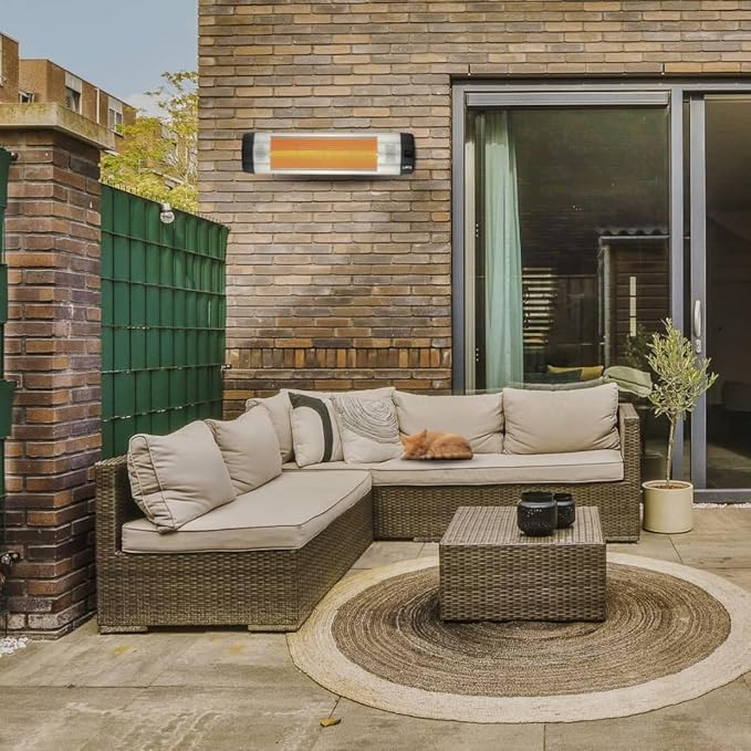 Calefactor Eléctrico de Infrarrojos 1500W con Control Remoto y 5 Niveles miniatura 5