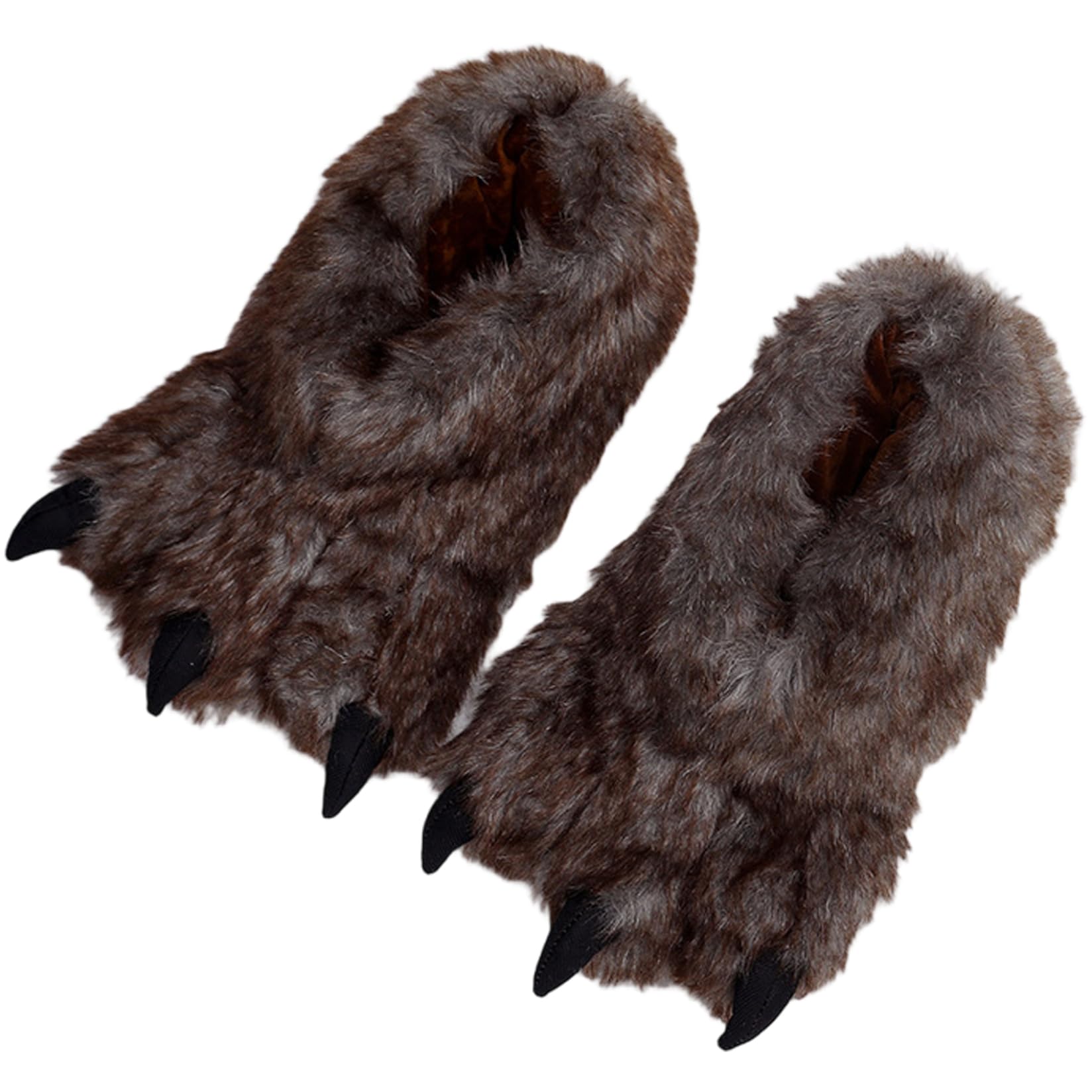 Pantofole per Animali, Pantofole per Zampe Calde e Morbide Antiscivolo, Simpatiche Zampe con Piedi Pelosi per Uomo Festa a Tema Cosplay di Animali di Halloween, EU 42-43