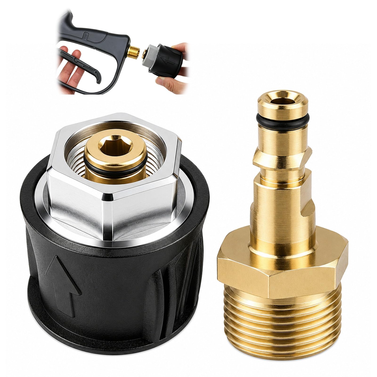 M22 Pressure Washer Adapter for Karcher K2 K3 K4 K5 K6 K7 Series