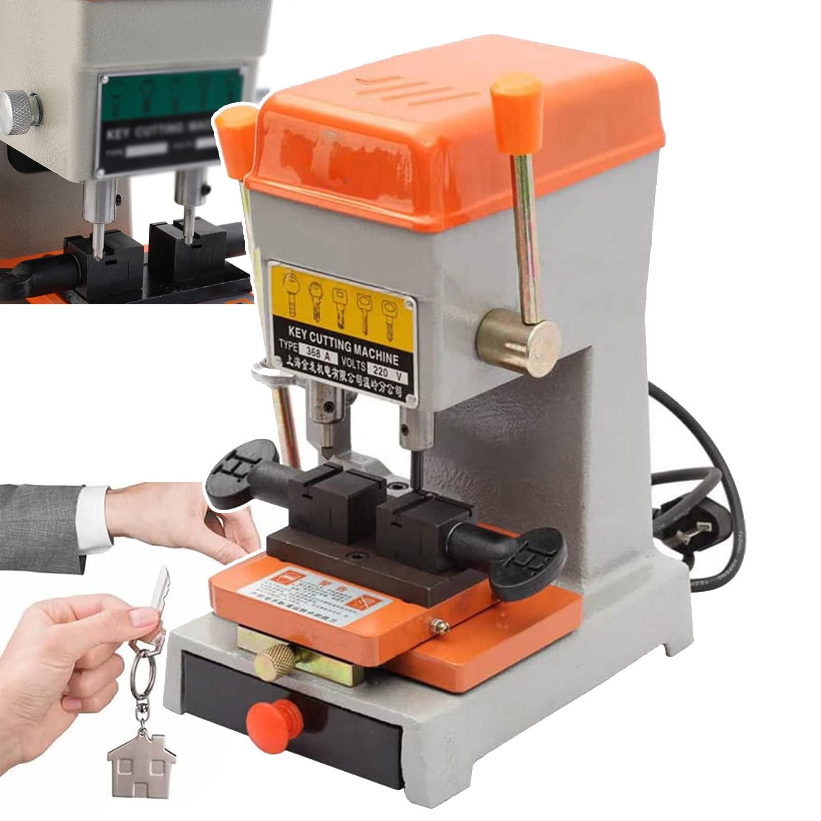 Amazon.com: BSNANCA Professional Key Cutting Machine,368A Vertical