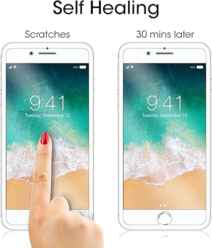 Miniatura 6 de amFilm Protector de pantalla para Apple iPhone SE 2 (2020 2nd)/SE 3 (2022 3rd), iPhone 8,7, 6S y 6 HD transparente, película flexible, compatible