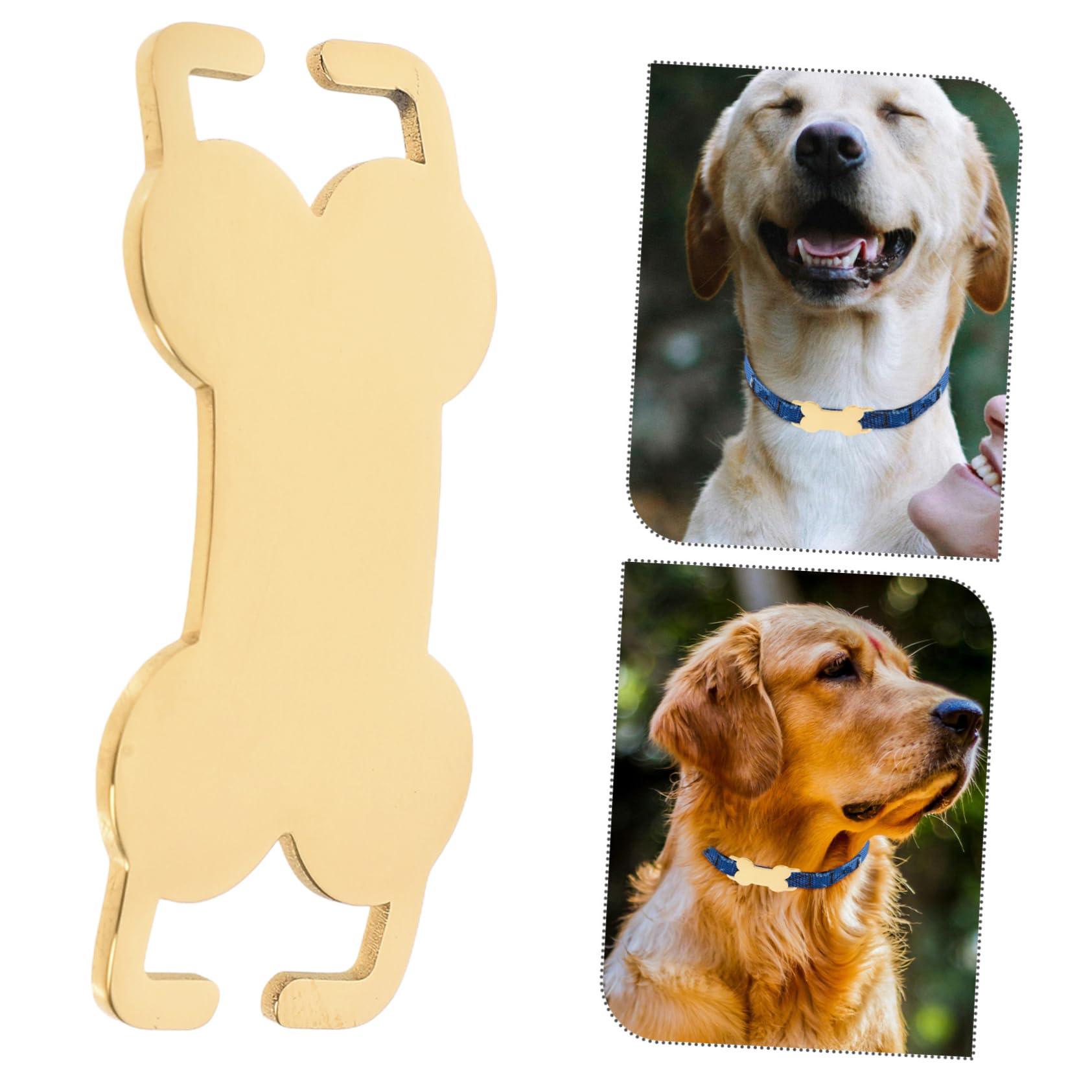 VANZACK 5 Sätze Hundemarken Aus Gravurfreundliche Namensschilder Knochenform Für Katzen Und Andere Haustiere Langlebig Und 3 Stück * 5