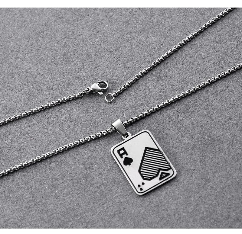 Image of SALTY ALPHA Anti Tarnish Stainless Steel Locket Neck Chain for Men | Stylish Pendant Necklace | Jewellery Accessories for Boys | Minimal Jewelry | Gifts for Boyfriend & Husband | Gift for Diwali, Christmas, Marriage, Birthday, Rakhi