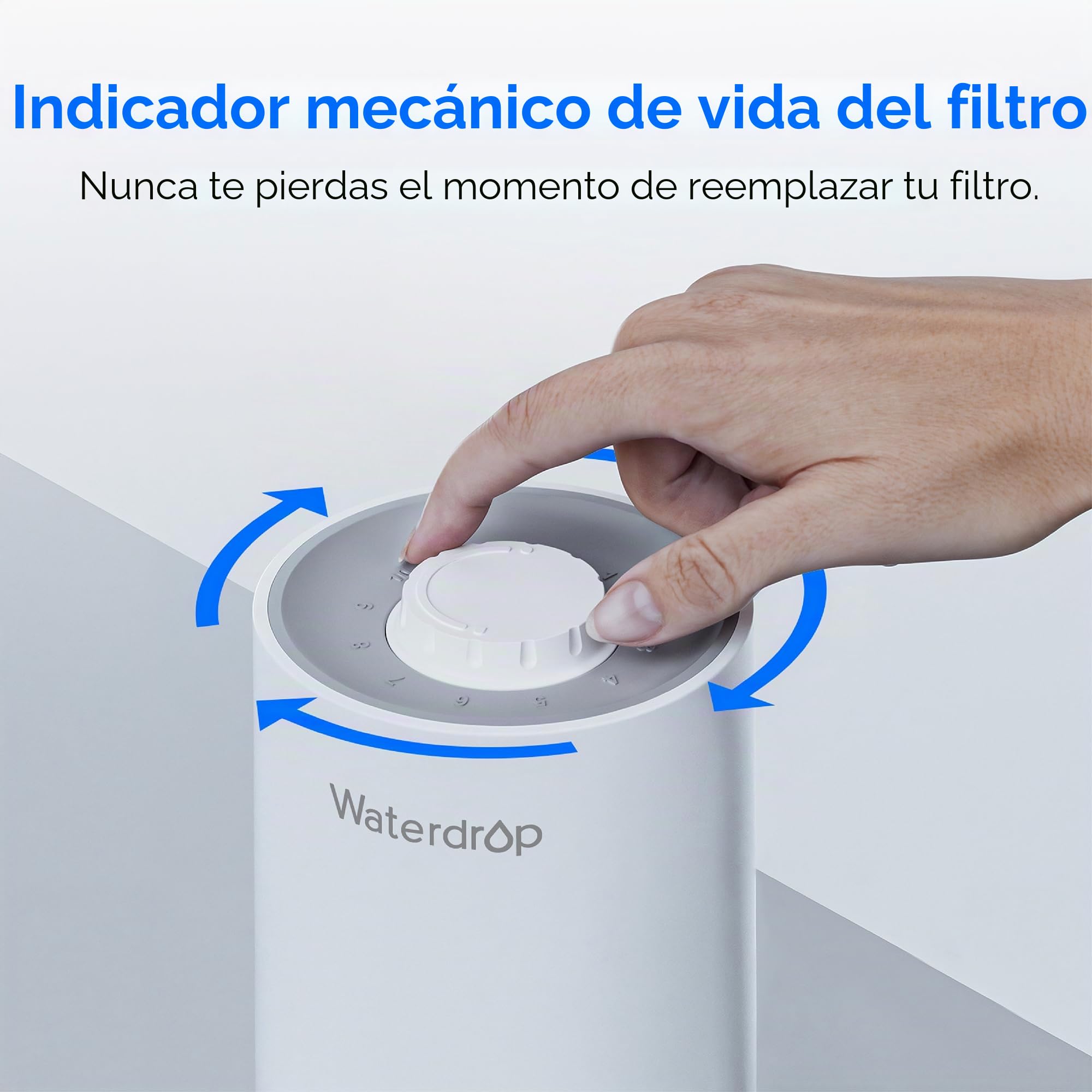Waterdrop WD-CFF-03 Filtro de Reemplazo, Filtro de Agua para Encimera, Vida Útil de 4000 Galones, Filtros de Agua de Reemplazo para Fregadero, Reemplazo para WD-CTF-05, WD-CTF-06, 1 Paquete