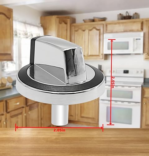 Miniatura 3 de W10284885 Perillas de control de quemador de superficie, pomos de repuesto para WPW10284885, PD00005137, PS11752001, 1874811, AP6018699, EAP11752001