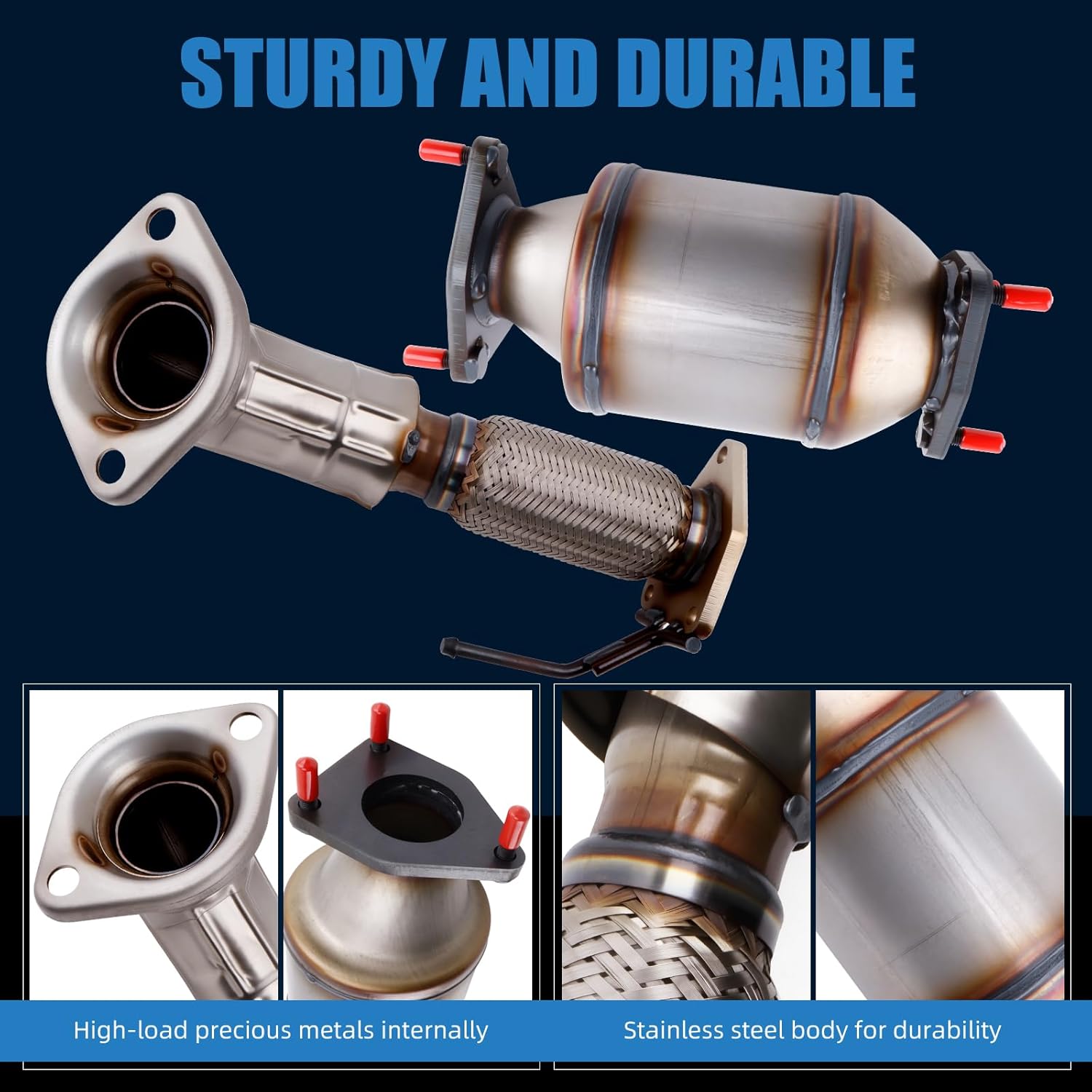 Catalytic Converter Compatible with 2008-2012 Accord 2.4L, 2009-2013 TSX 2.4L, 16436, 642118, 41016, 52473, 28176, Manifold Catalytic Converter