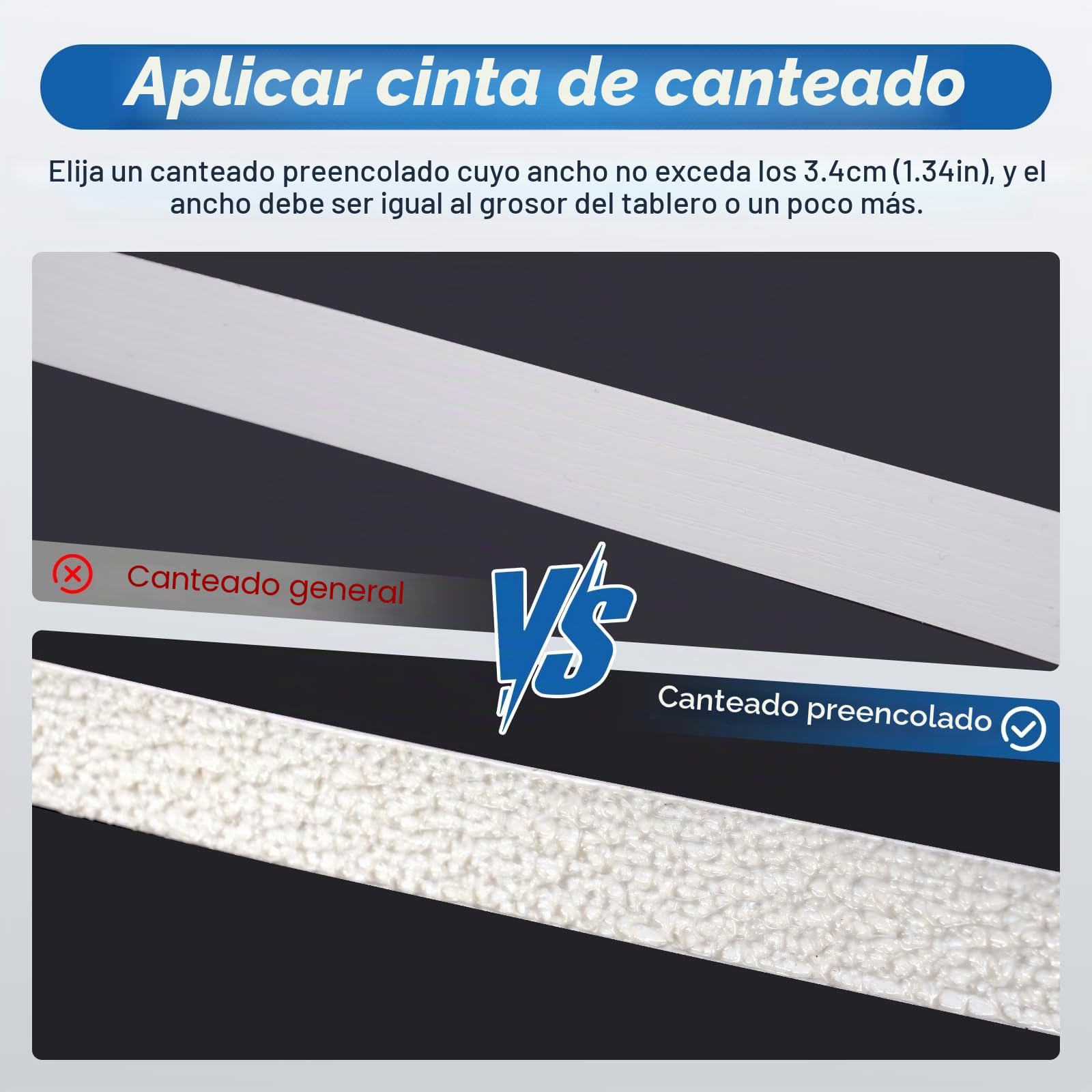 YUCHENGTECH Encoladora de Cantos Manual Portátil Encoladora de Cantos Termofusible 50-600℃ Temperatura Ajustable para 0-60 mm Cinta Tapacantos Adhesiva Termofusible