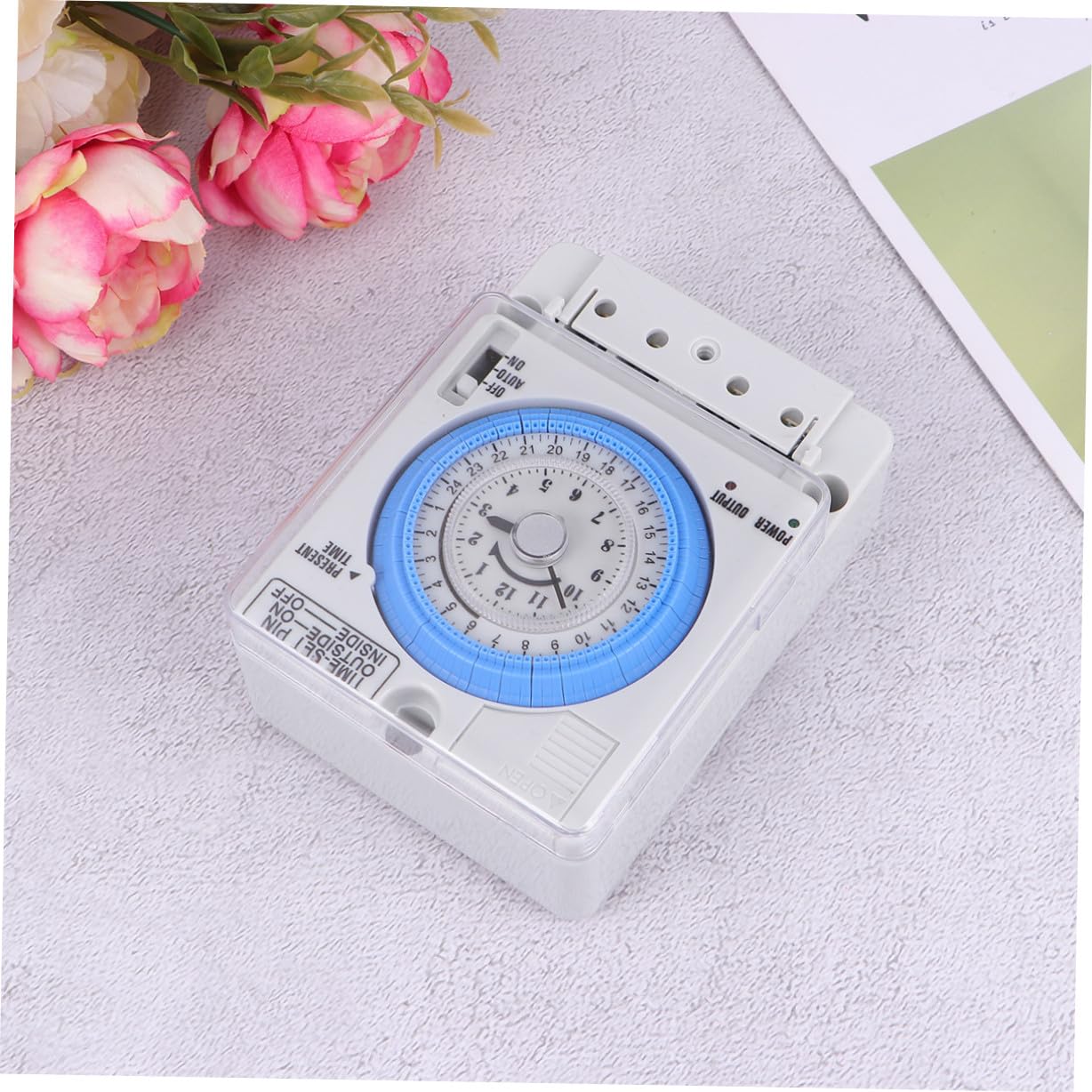 PLAFOPE Mechanischer Küchentimer Präziser Mechanischer Zeitschaltuhr aus PC mit Einfachem Design Leicht zu Bedienen und Reinigen für Kuchen Undhause