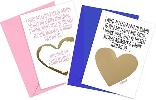 Miniatura 27 de Spanish Will You Be My Godmother Godfather Scratch Off Card, Card for Tia y Tio Promotion to Padrinos from Niece Nephew Goddaughter Godson