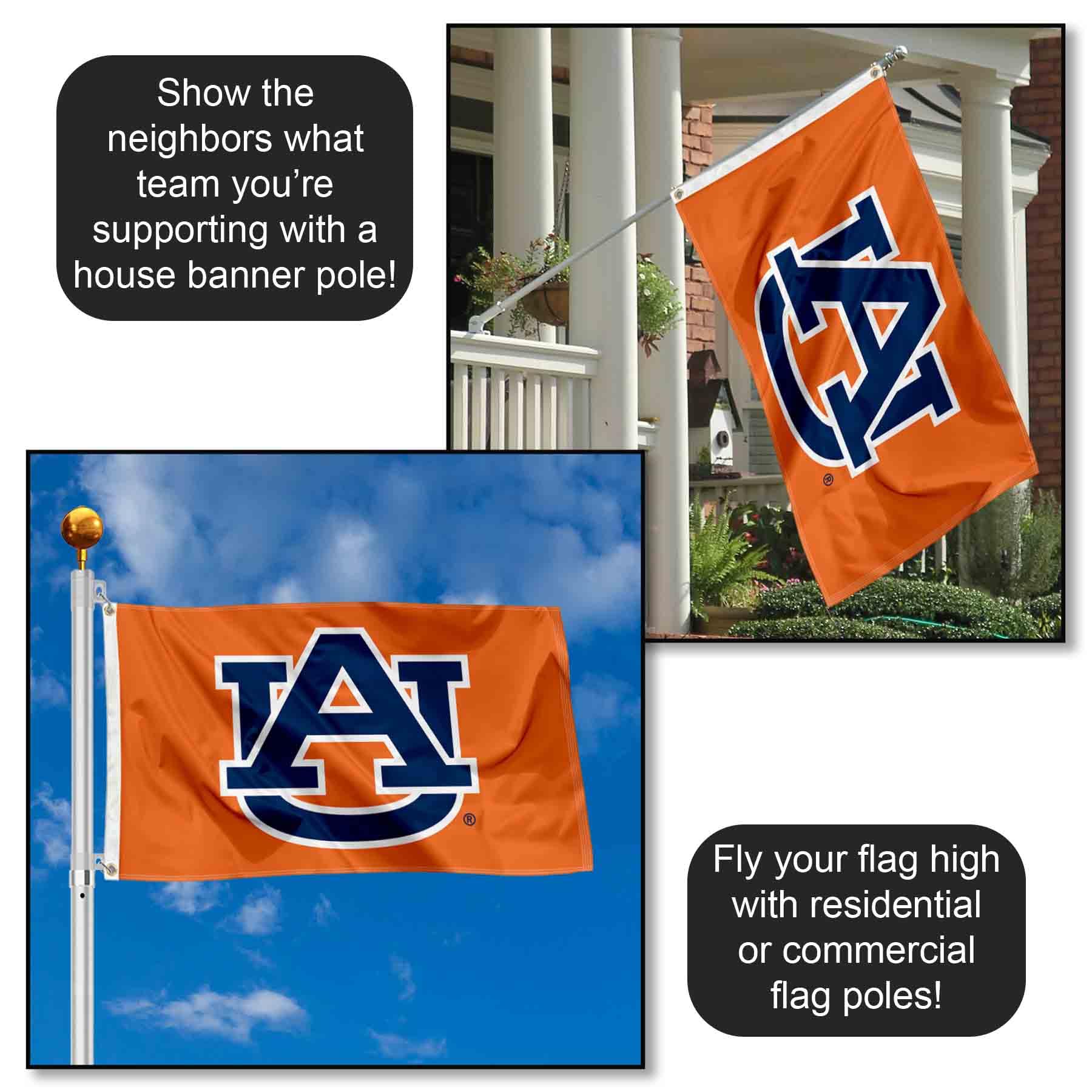 Amazon.com : Auburn Tigers AU Orange Flag : Outdoor Flags : Sports