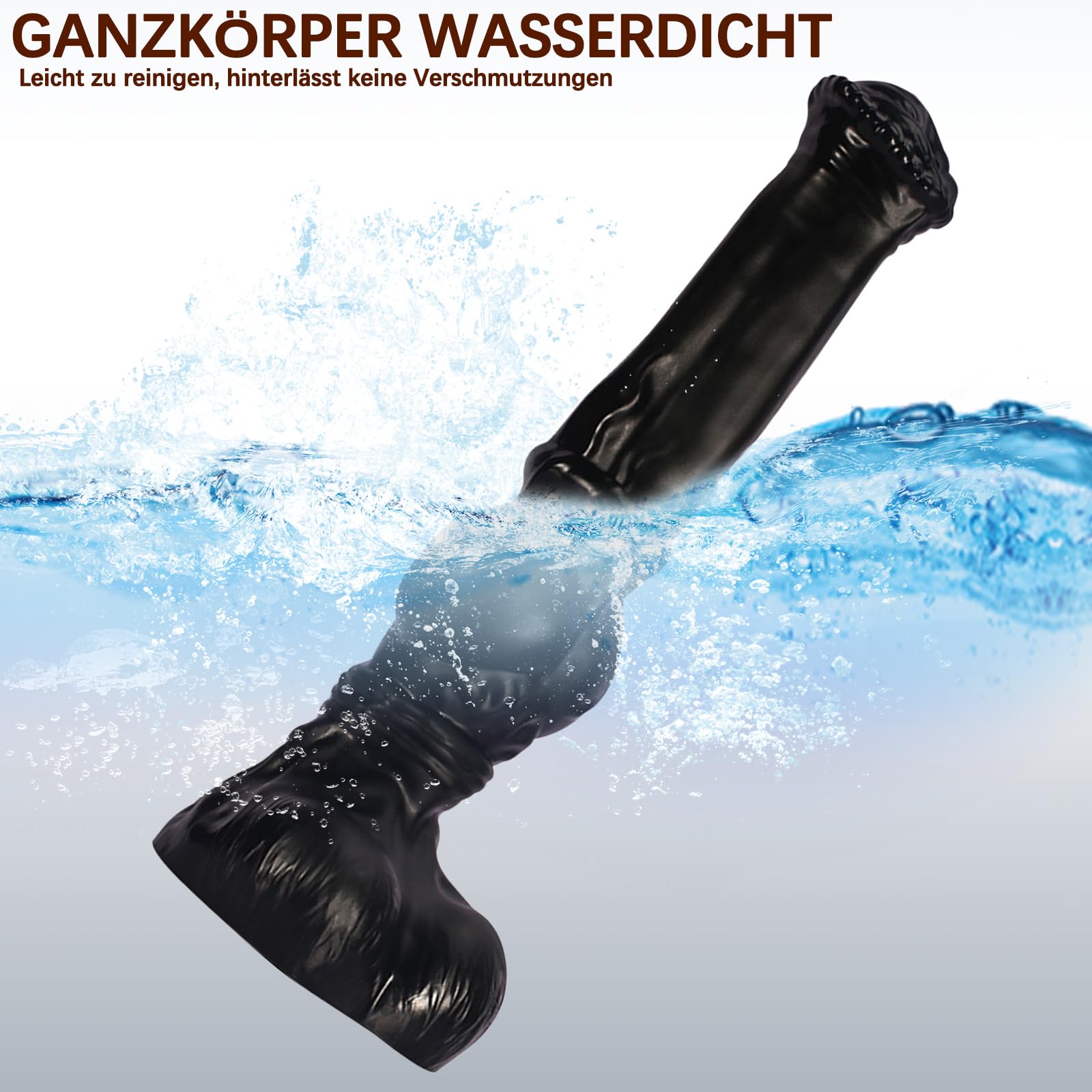 Dildo anale sex toy, coda di dildo gigante mostruoso fantasy, giocattoli anali stimolazione punto G per donne, anal plug masturbatore per uomini (M)