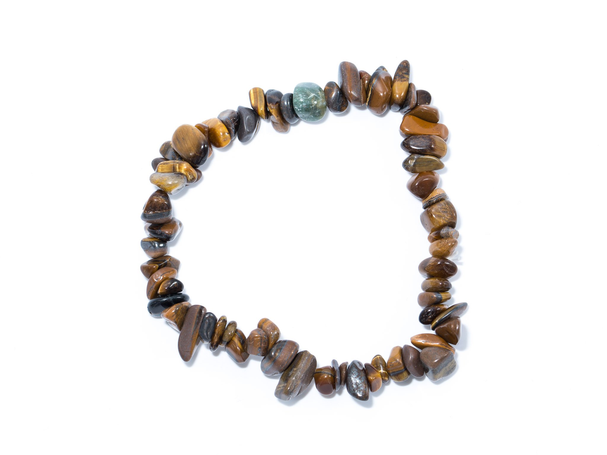 Collana Occhio Di Tigre Naturale - Sfere Da 4 Mm, Lunghezza 45 Cm, Realizzata A Mano, Con Chiusura In Ottone - 4