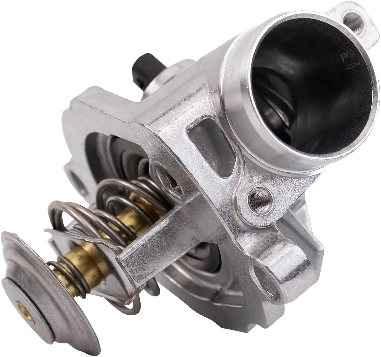 TRQ Thermostat with Housing Assembly Compatible with 2007-2009 Mercedes-Benz CLK550 2007-2011 CLS550 E550