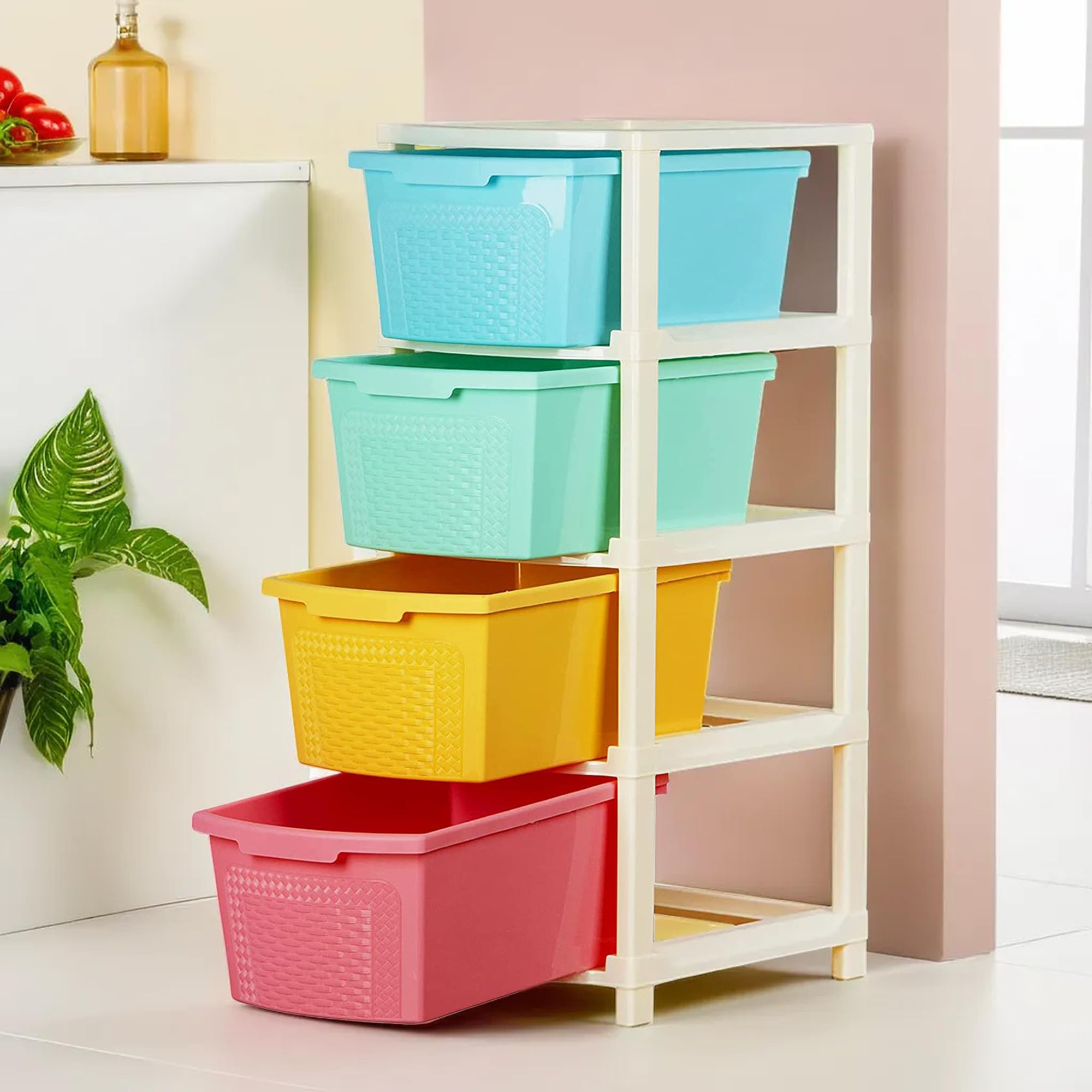 See full amazon price history chart for Kuber Industries 4-Layer & 73 Ltr Plastic Drawer Storage Organiser | Modular Kitchen Cabinet & Toy Organizer For Kids Room | Multicolor Kuber Industries 4-Layer & 73 Ltr Plastic Drawer Storage Organiser | Modular Kitchen Cabinet & Toy Organizer For Kids Room | Multicolor (B0D9QQT833) Amazon Price History, Amazon Price Tracker