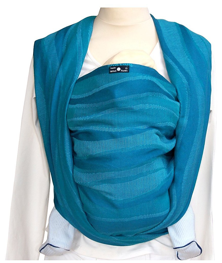 Didymos 447005 Babytragetuch, Modell Wellen acqua, Größe 5