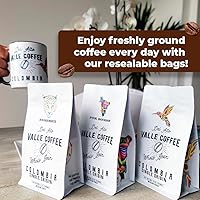 Vista 7 de Del Alto Valle Coffee, Colombia de origen único, grano entero, tostado medio, 12 onzas, miel procesada