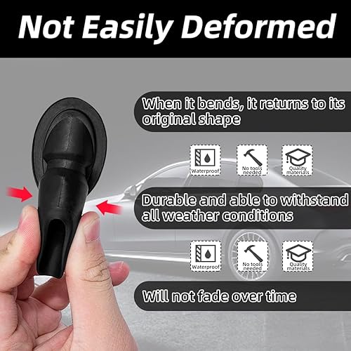 Miniatura 3 de Kewucn Base de adaptador de goma para adorno de antena para Tundra 2007-2014, accesorio de repuesto para adaptador de antena de pastilla compatible