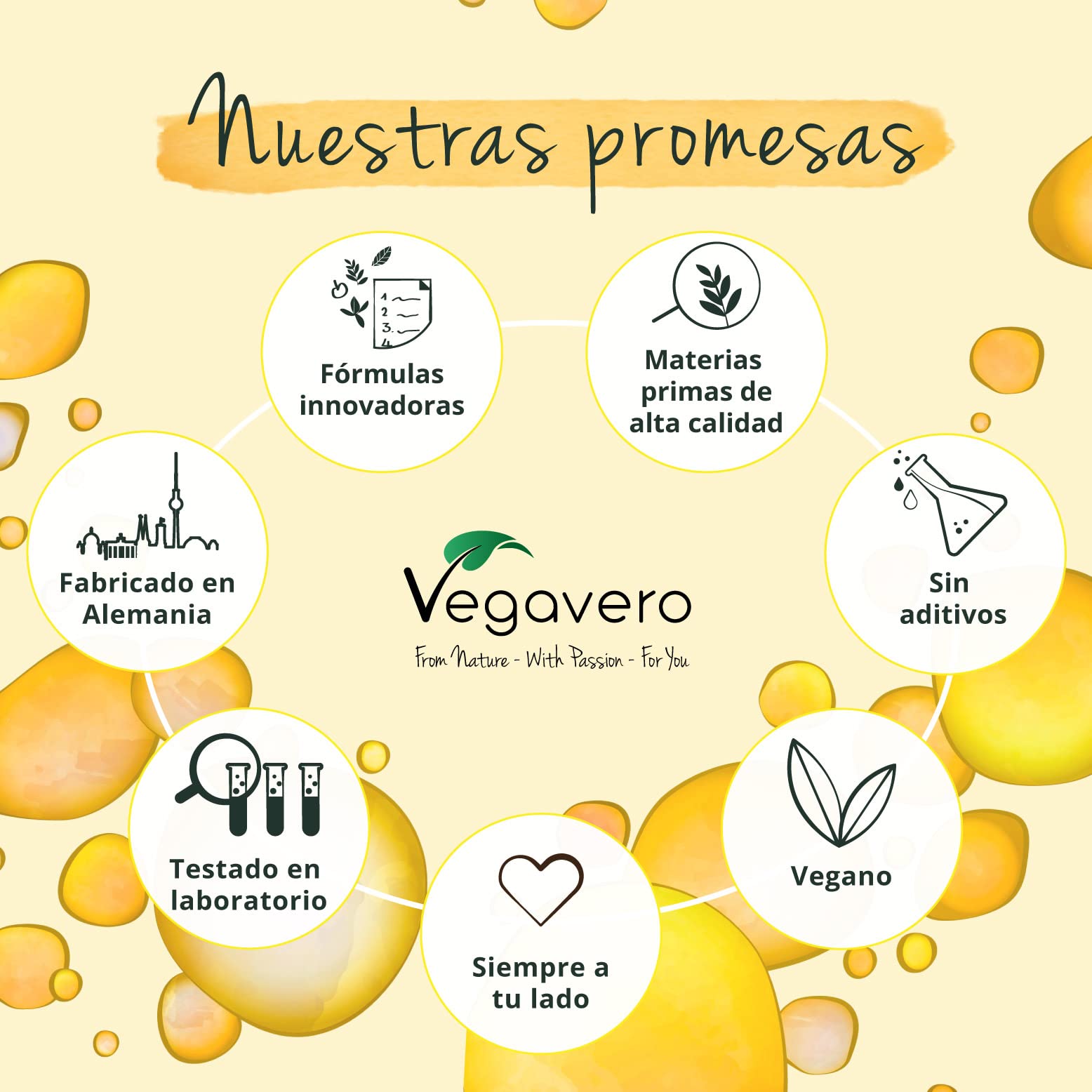 Evening Primrose Oil Vegavero | El único Vegano & Orgánico | Aceite de Onagra Y Borraja | Acné + Psoriasis + Eczema | Con Omega 6 | Prensado en Frío | Sin Aditivos | Onagra 500 mg | 90 Perlas