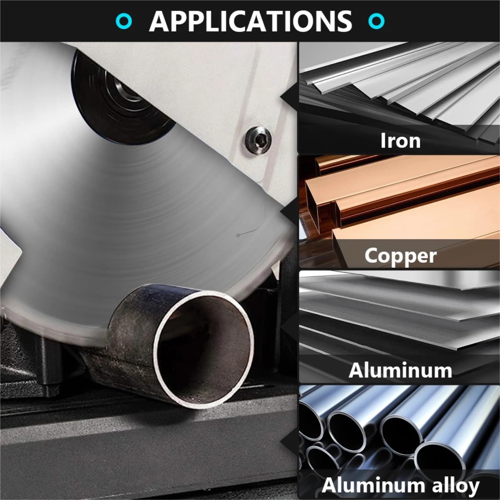 Brzeszczot do cięcia metalu 1PC tarcza do cięcia metalu 136/150/165/180/200/230/305/355mm brzeszczot piły tarczowej aluminium żelazo stal węglik(180x2.0x1.5x25.4x36T)