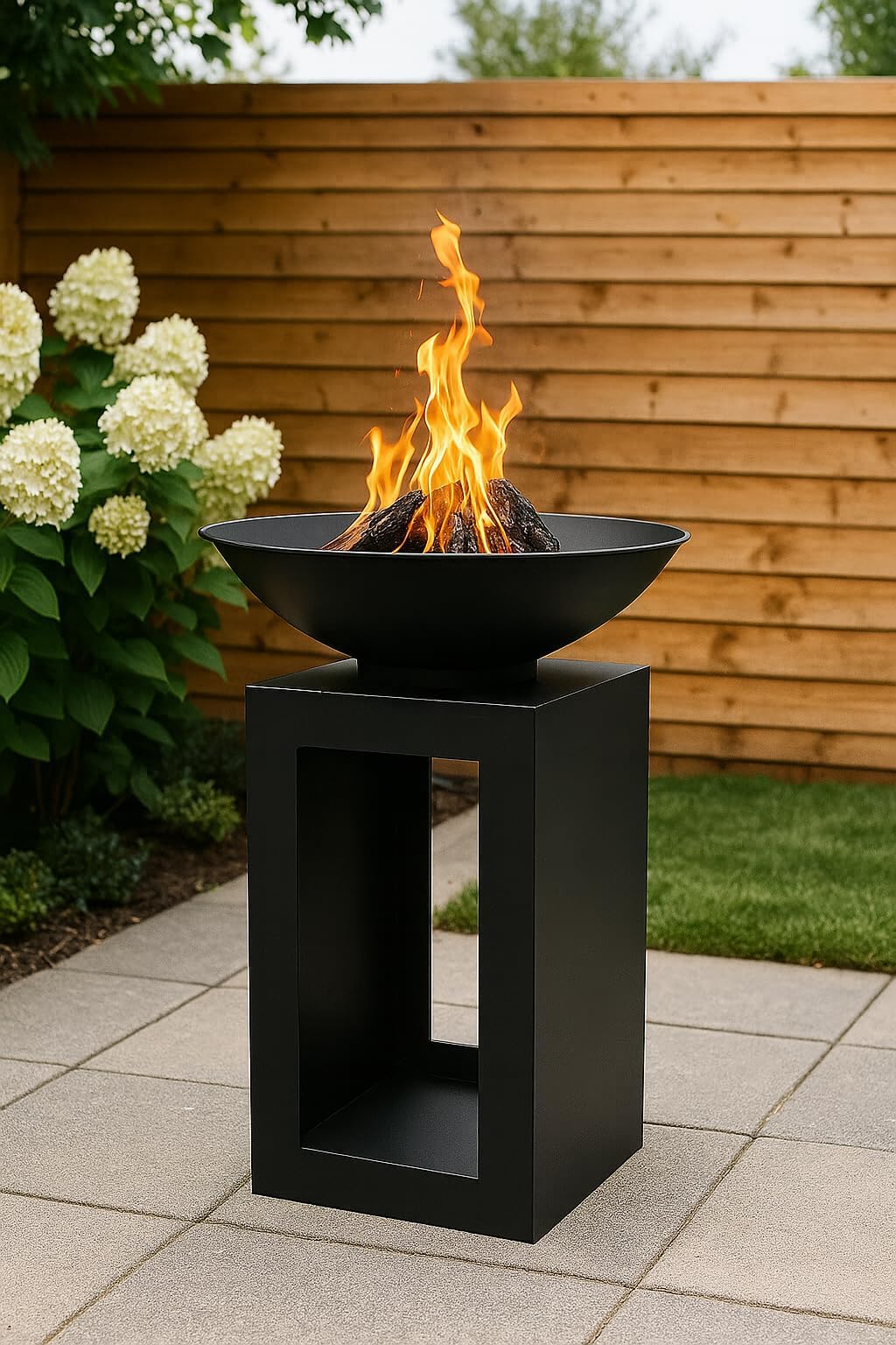 OTZ Stainless Steel Chiminea Outdoor Fire pit Log burner Heater 100cm x 30cm x30cm Fully assembled. Heat Resistant Up to 750°C