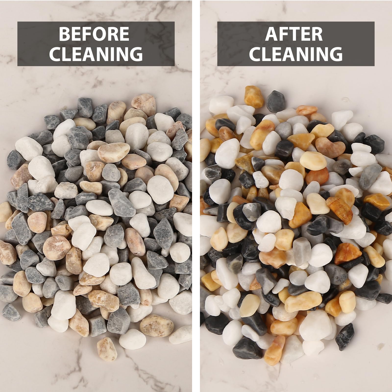 2LB Gravel Pebbles, Natural Decorative Stones For