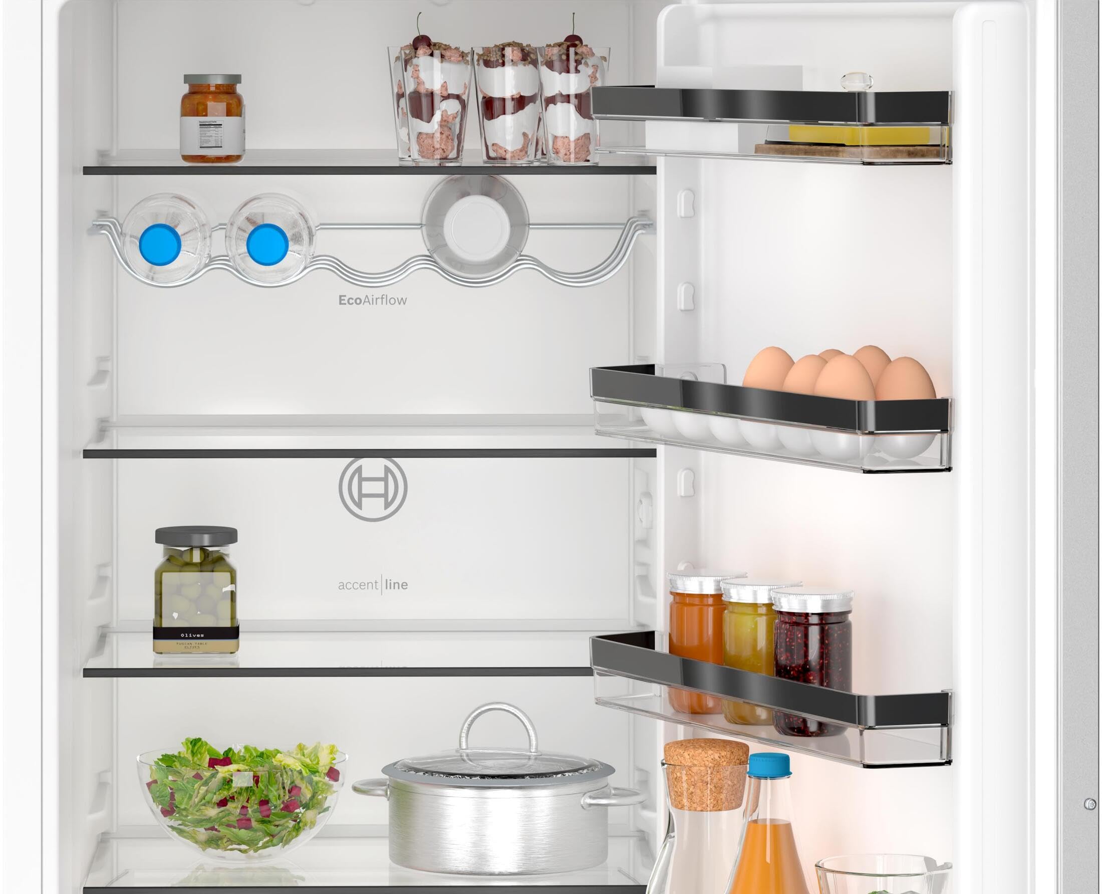 Bosch, Frigorífico combi integrable, Serie 4, NoFrost, KIN96VFD0 | Alimentos frescos y sin escarcha en un diseño que se funde con tu cocina.