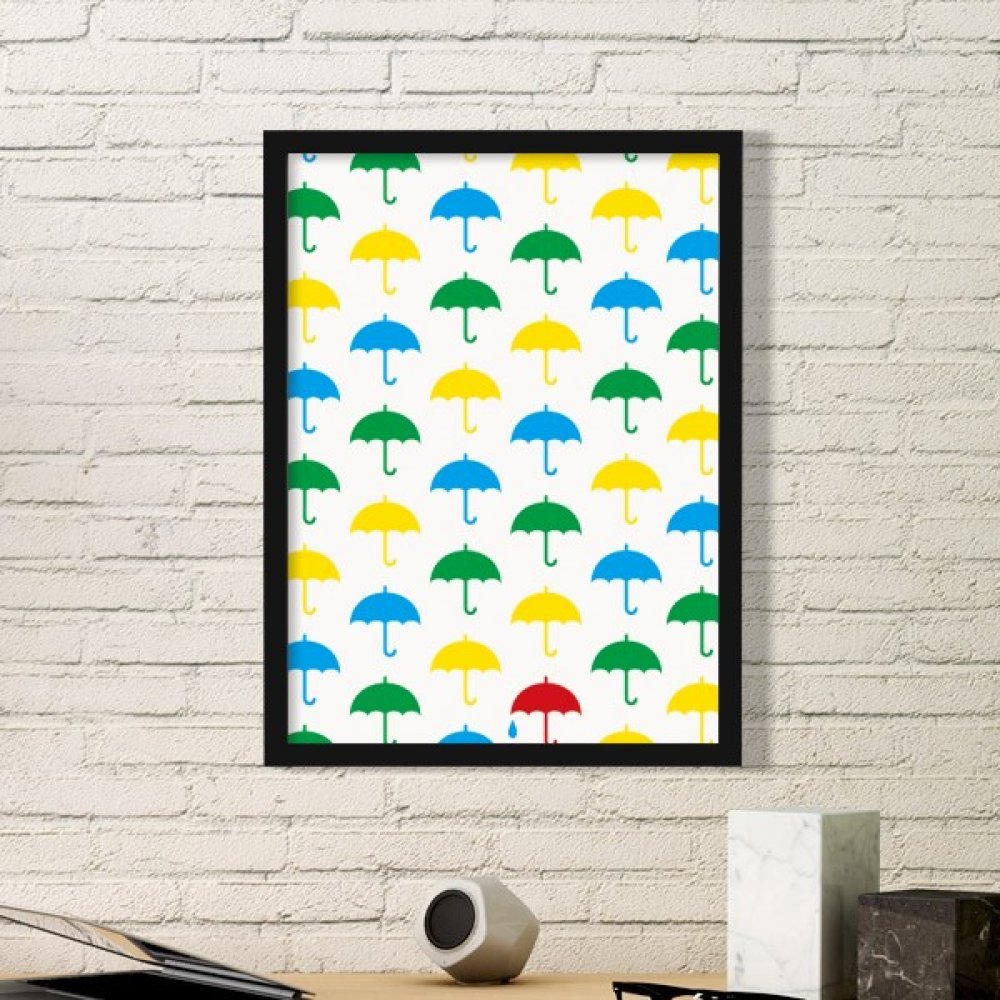 Cadre photo rond Nuage de Pluie en bois noir idée cadeau poétique pour vos proches