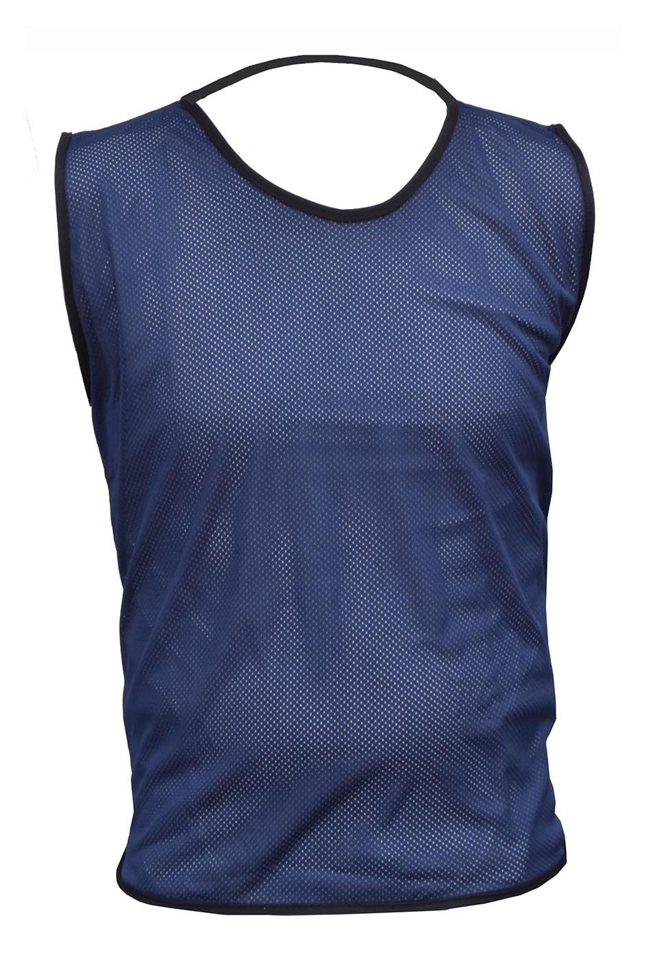 1 X Single Sports Training Bibs Football Rugby Hockey Netball Cricket Volleyball Vests Soccer Sports Club (7 Sizes 13 colours) (YM (Under 8), Navy)