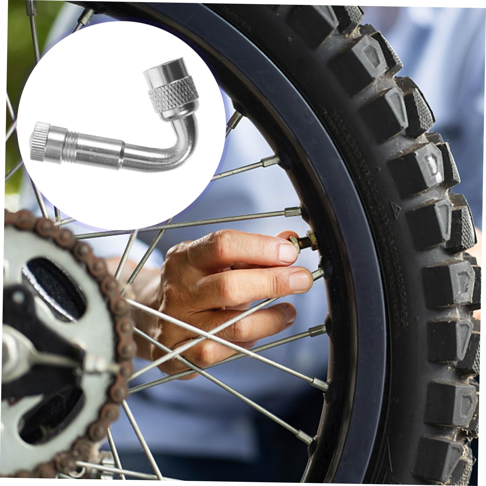 10 Pezzi Prolunga Valvola Pneumatici A 180° - Adattatore Universale Per Gonfiare Auto, Moto, Bici, Camper E Camion