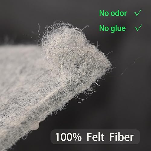 Miniatura 4 de QJHOMO Almohadilla antideslizante para alfombra de 2 x 3 pies, acolchado debajo de la alfombra acolchada para suelos de madera dura, almohadillas de