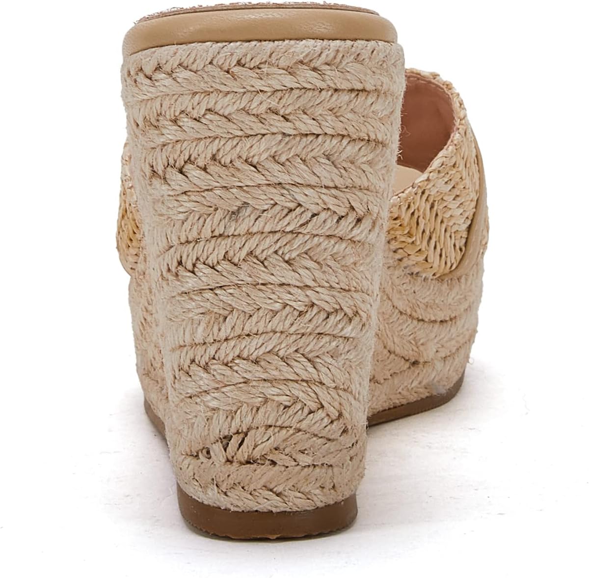 Coutgo Women's Wedge Sandals Platform Espadrille Heel Chain Slip On Casual Summer Slides - Image 6