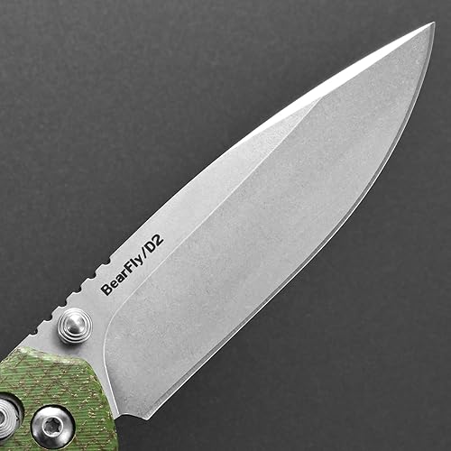 Miniatura 4 de Eafengrow EF966 Cuchillo plegable D2 Hoja Micarta Mango con Clip de Bolsillo Cuchillo táctico EDC Perillas de pulgar Axis Lock EDC Cuchillo