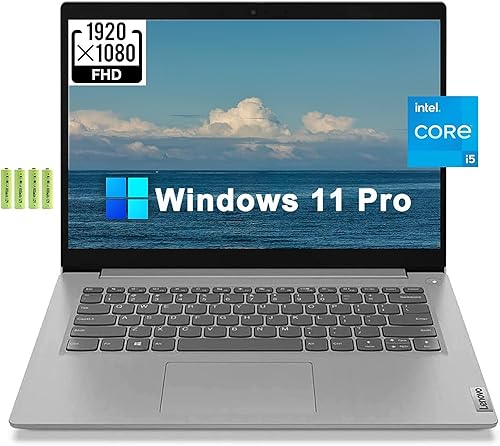 Miniatura 1 de Lenovo IdeaPad 3 Computadora portátil FHD de 14 pulgadas Windows 11 Pro, Intel Quad-core i5-1135G7, 8 GB de RAM, 512 GB PCIe SSD, gráficos Intel