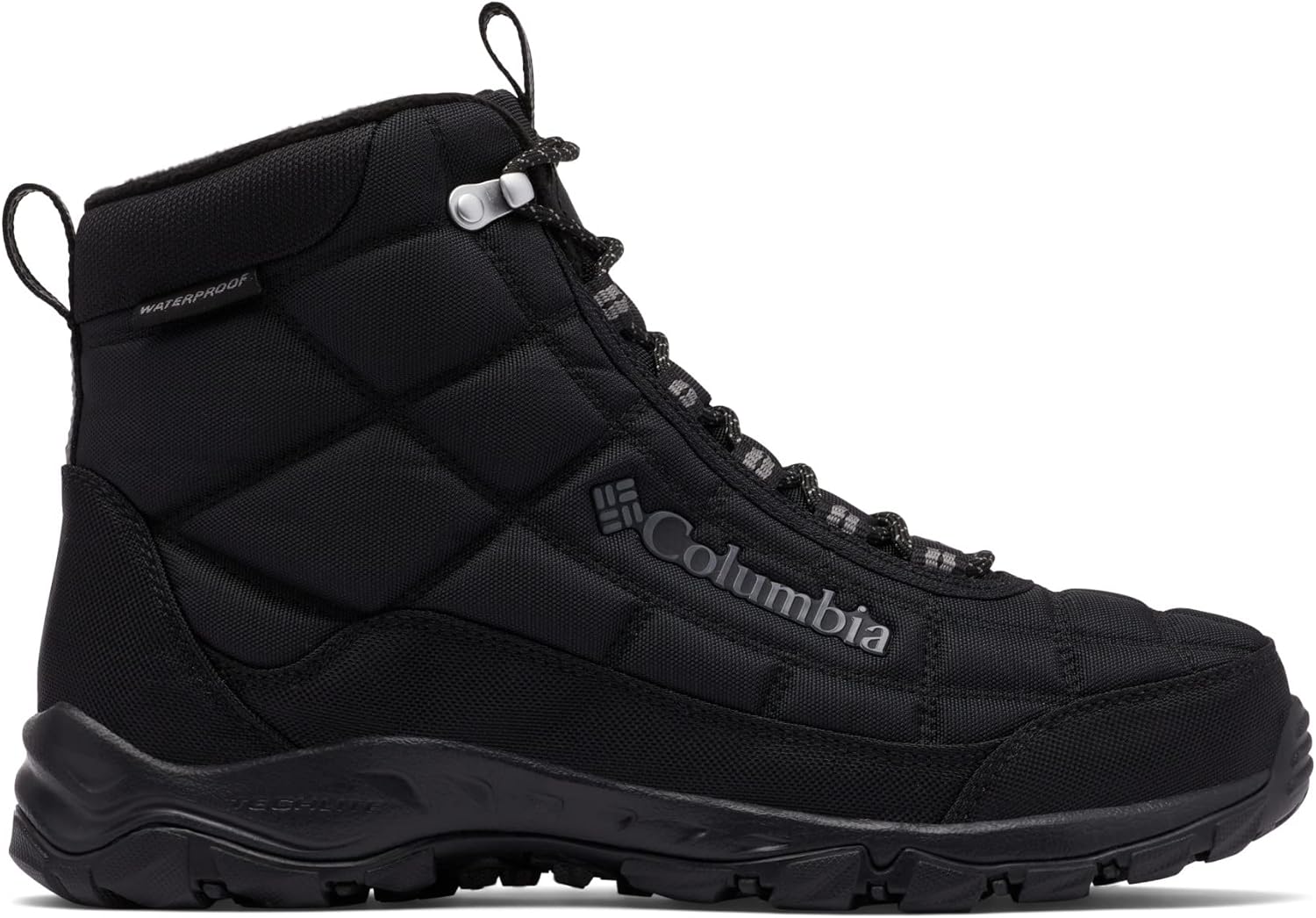 Columbia Men's Firecamp Boot Hiking Shoe 7 Wide Black/City Grey